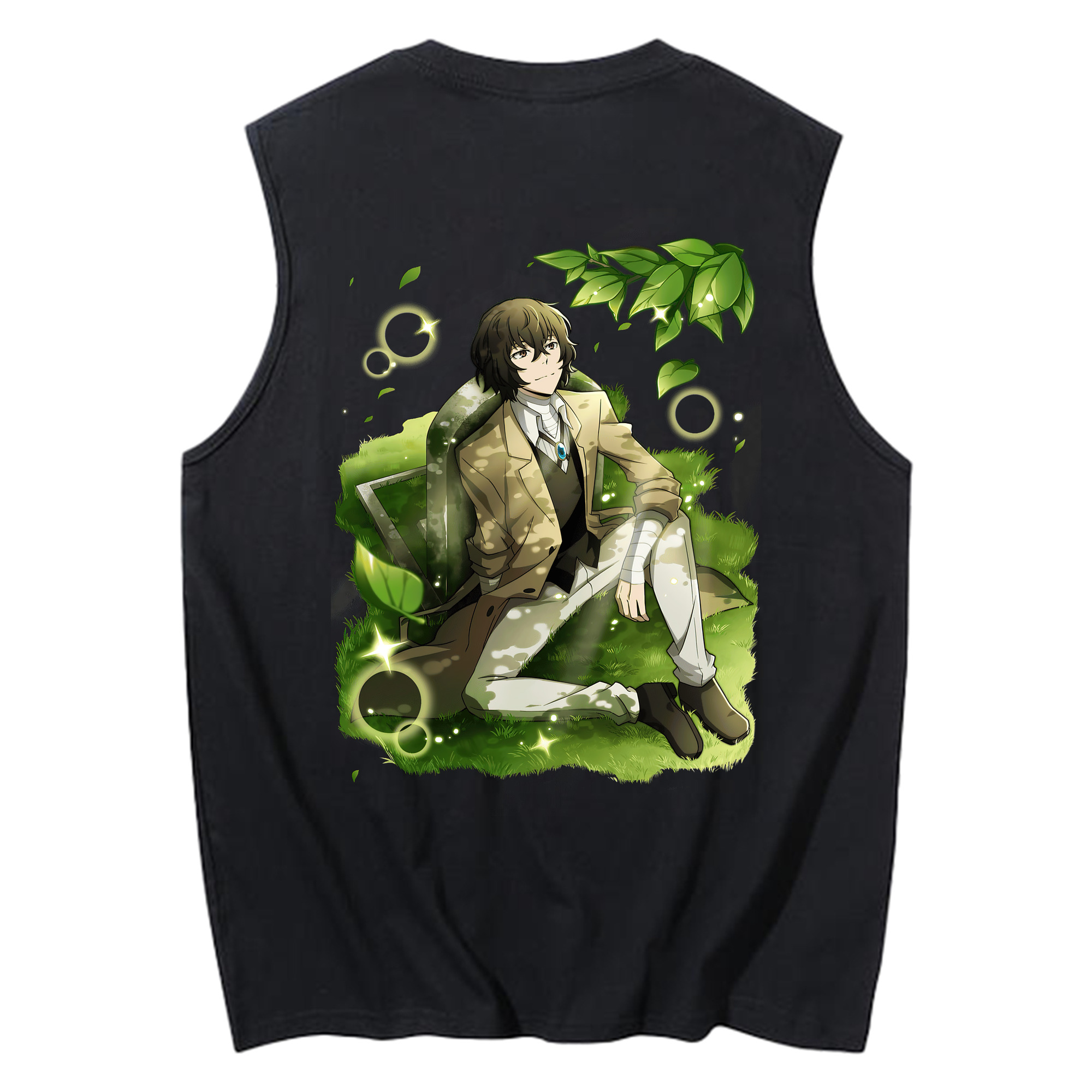 （画像用） 文豪ストレイドッグス Bungo Stray Dogs コットン100％タンクトップ（背面プリント）