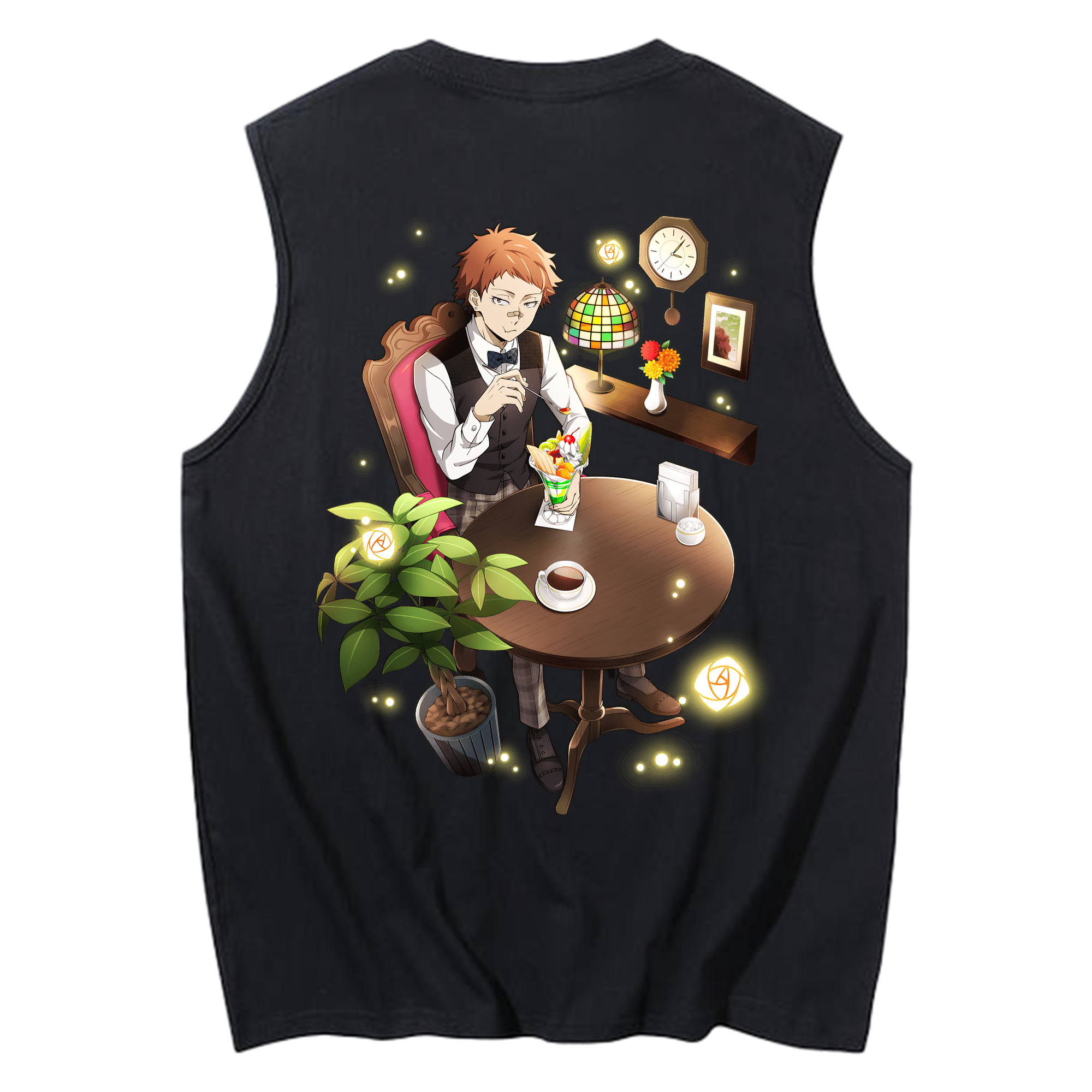 （画像用） 文豪ストレイドッグス Bungo Stray Dogs コットン100％タンクトップ（背面プリント）