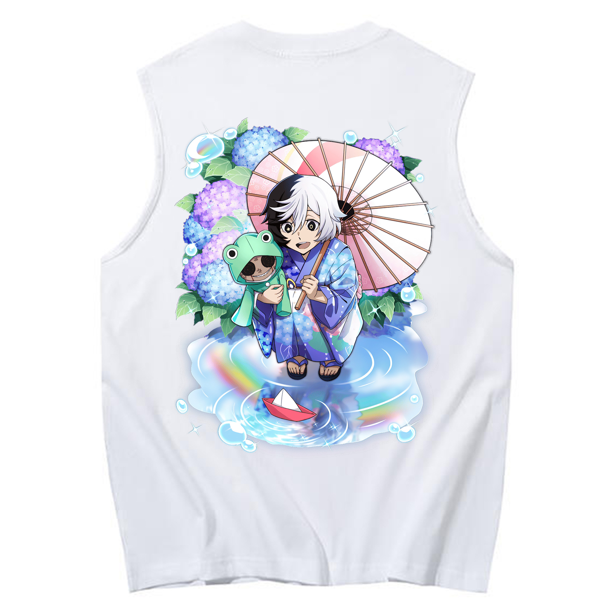 （画像用） 文豪ストレイドッグス Bungo Stray Dogs コットン100％タンクトップ（背面プリント）