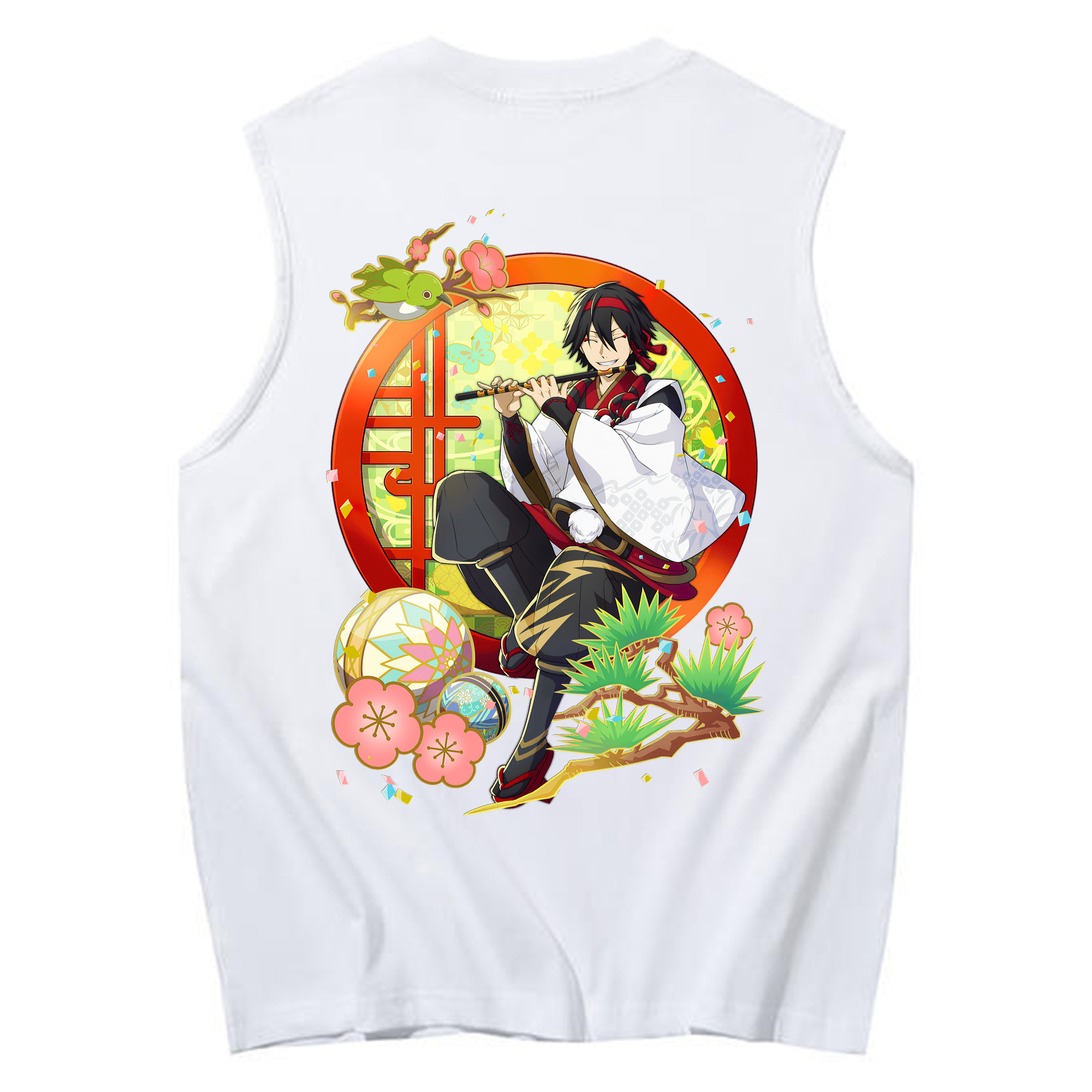 （画像用） 文豪ストレイドッグス Bungo Stray Dogs コットン100％タンクトップ（背面プリント）