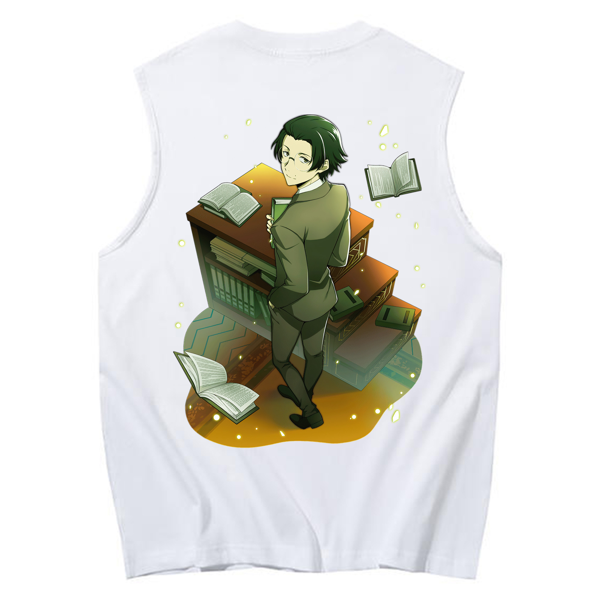（画像用） 文豪ストレイドッグス Bungo Stray Dogs コットン100％タンクトップ（背面プリント）