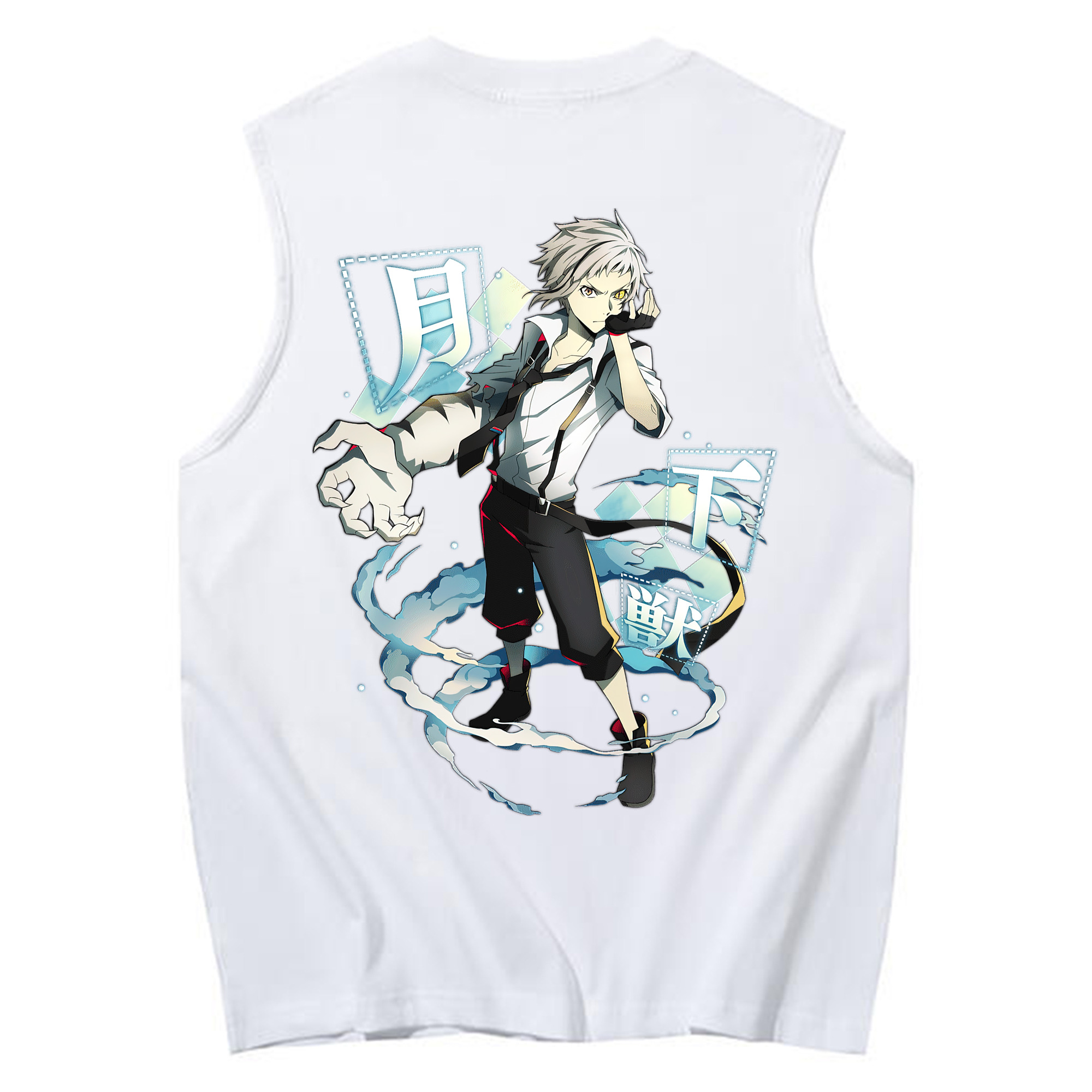 （画像用） 文豪ストレイドッグス Bungo Stray Dogs コットン100％タンクトップ（背面プリント）