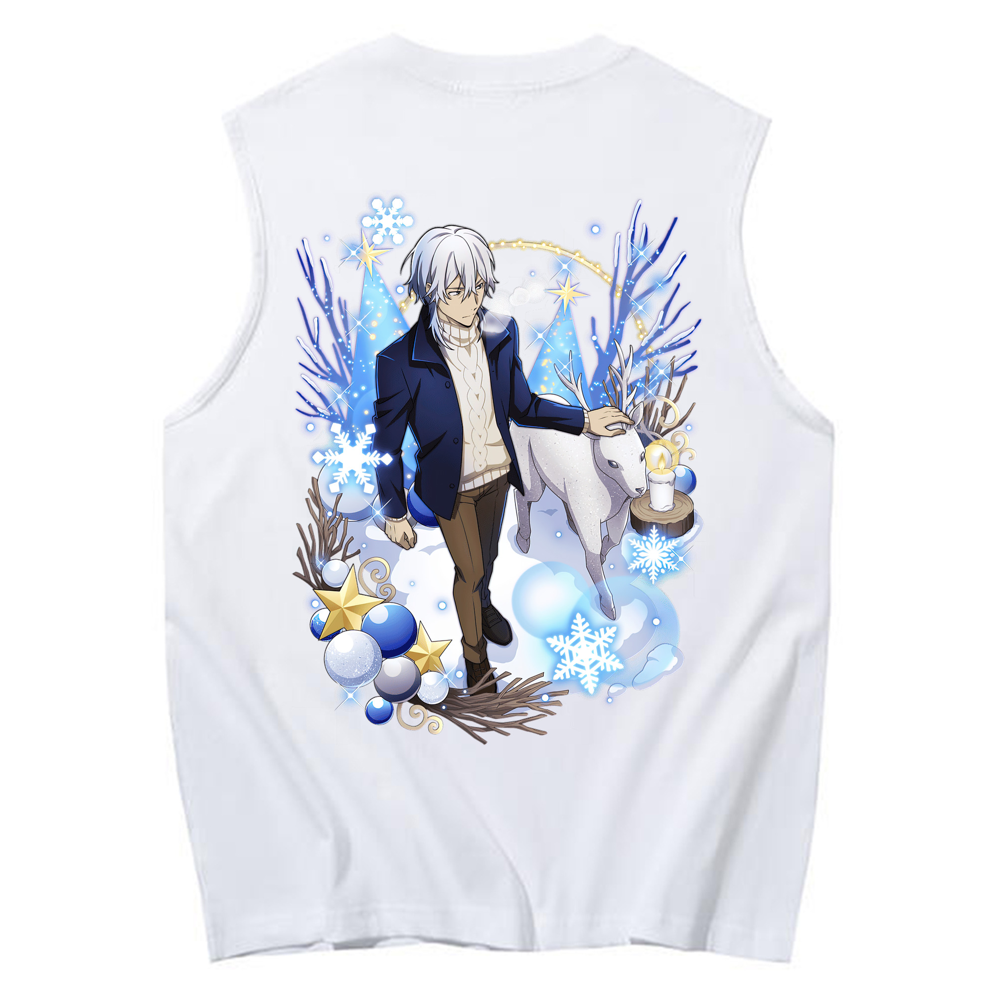 （画像用） 文豪ストレイドッグス Bungo Stray Dogs コットン100％タンクトップ（背面プリント）