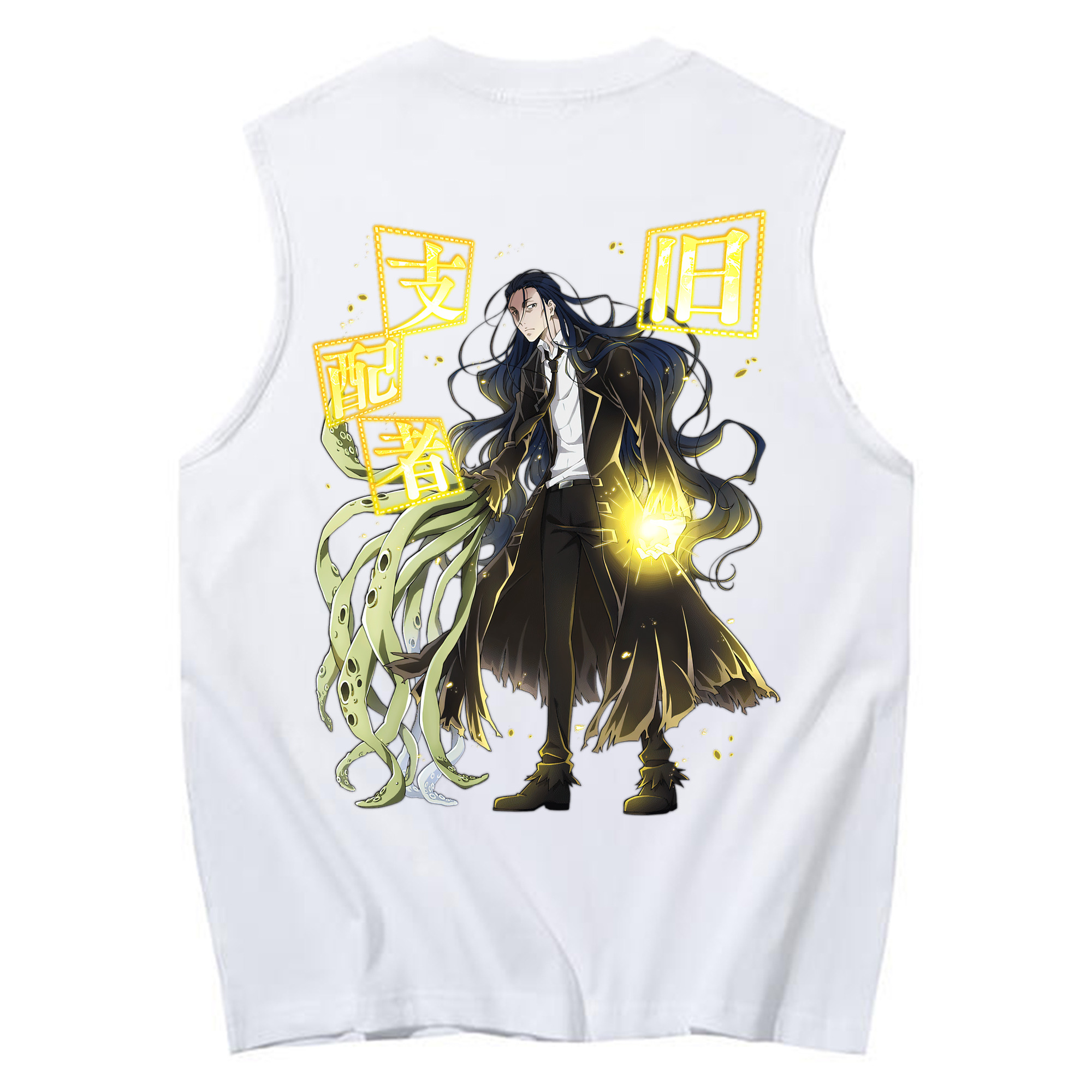 （画像用） 文豪ストレイドッグス Bungo Stray Dogs コットン100％タンクトップ（背面プリント）