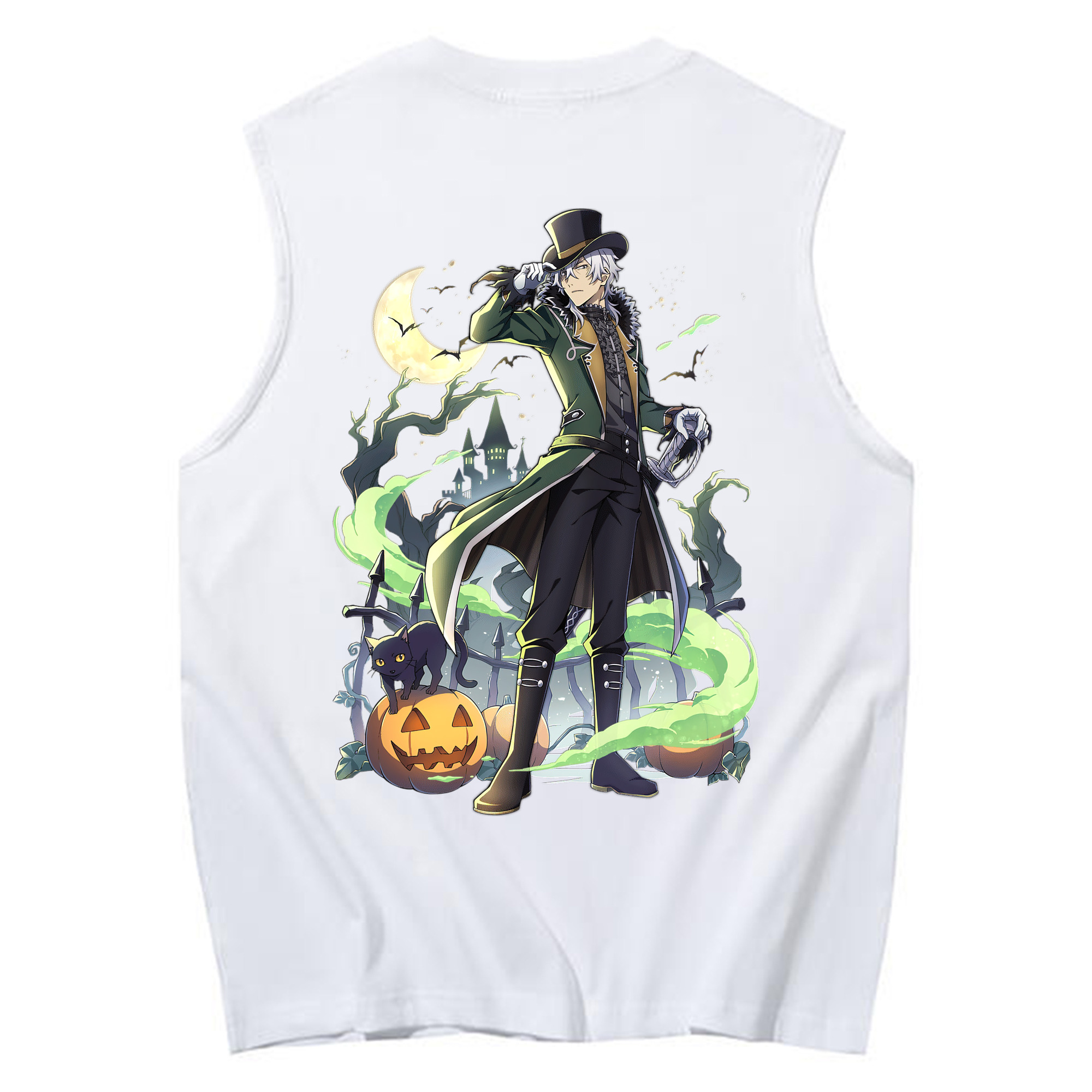 （画像用） 文豪ストレイドッグス Bungo Stray Dogs コットン100％タンクトップ（背面プリント）