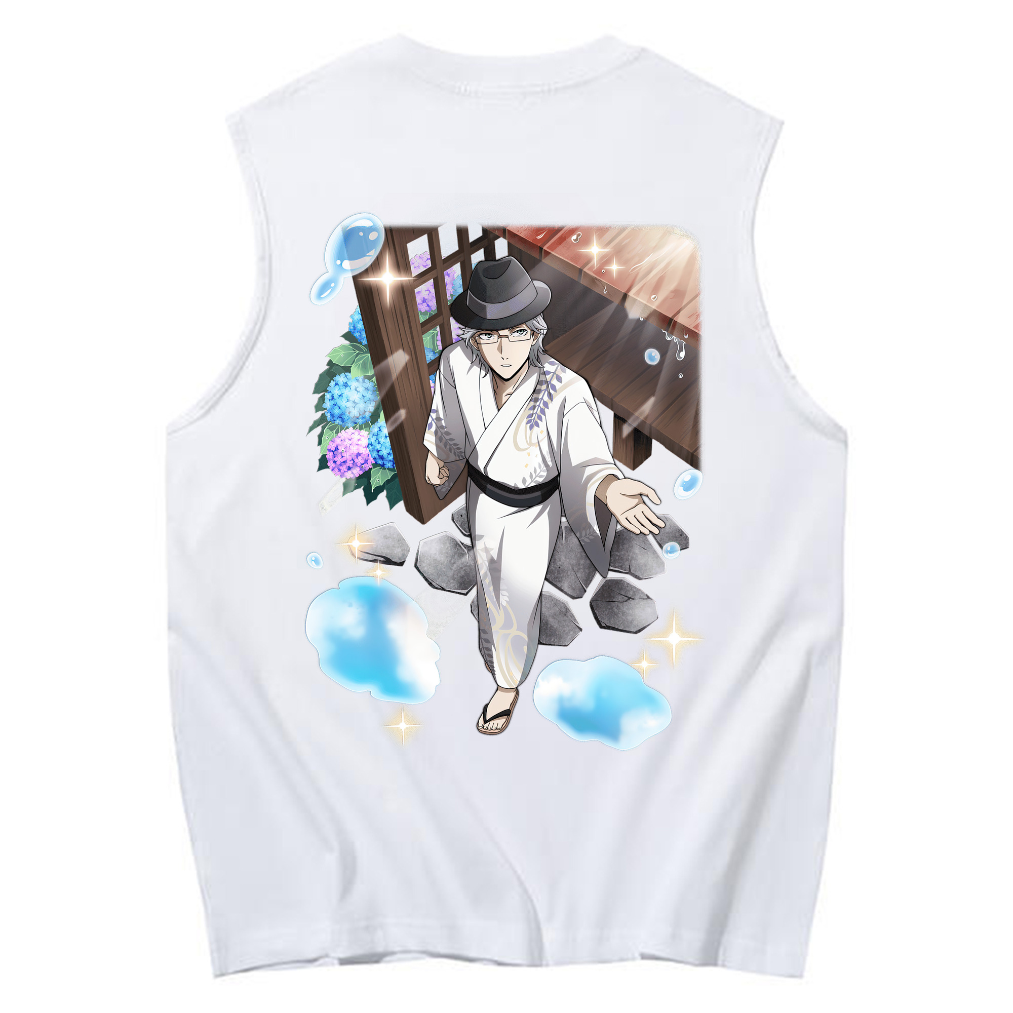 （画像用） 文豪ストレイドッグス Bungo Stray Dogs コットン100％タンクトップ（背面プリント）