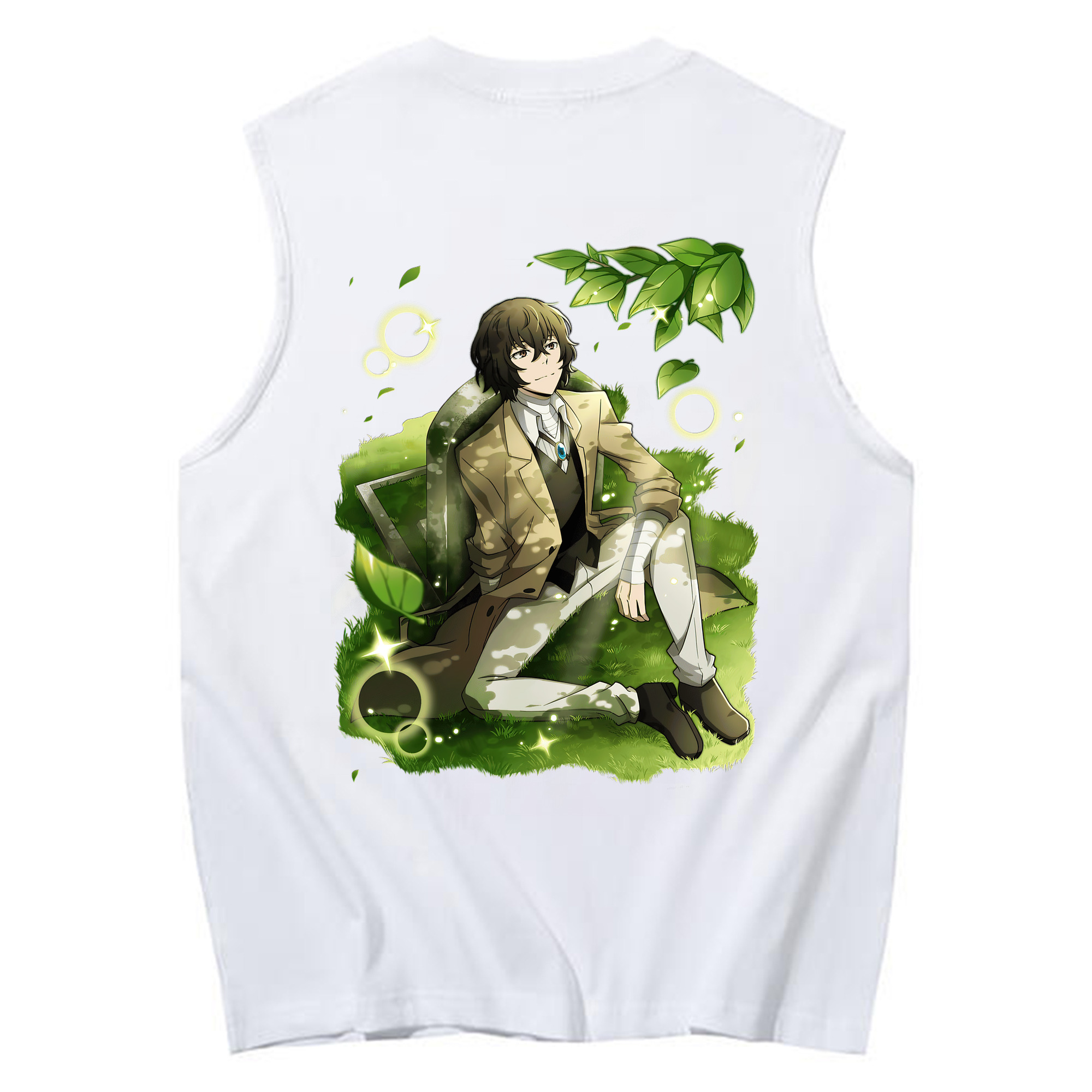 （画像用） 文豪ストレイドッグス Bungo Stray Dogs コットン100％タンクトップ（背面プリント）
