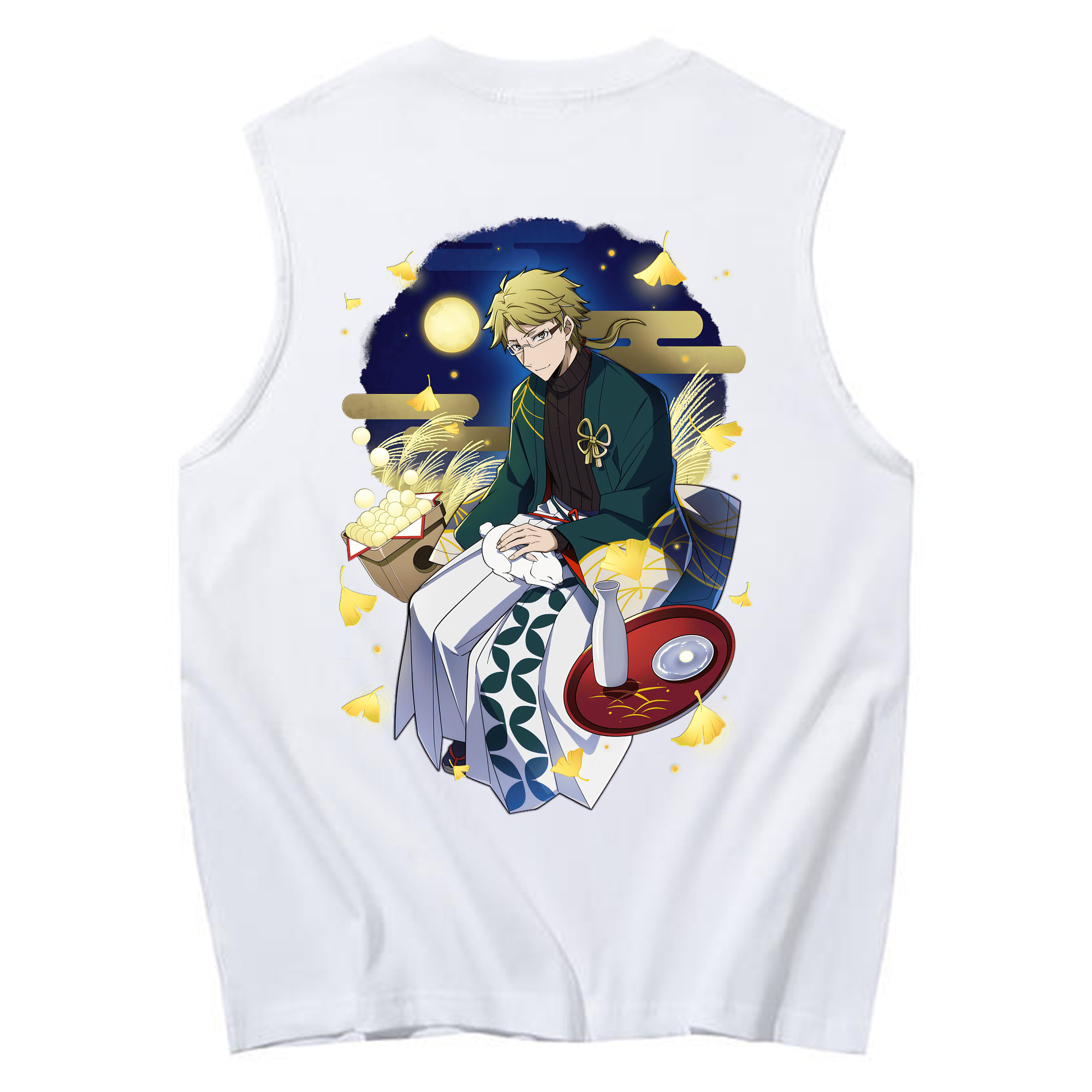 （画像用） 文豪ストレイドッグス Bungo Stray Dogs コットン100％タンクトップ（背面プリント）
