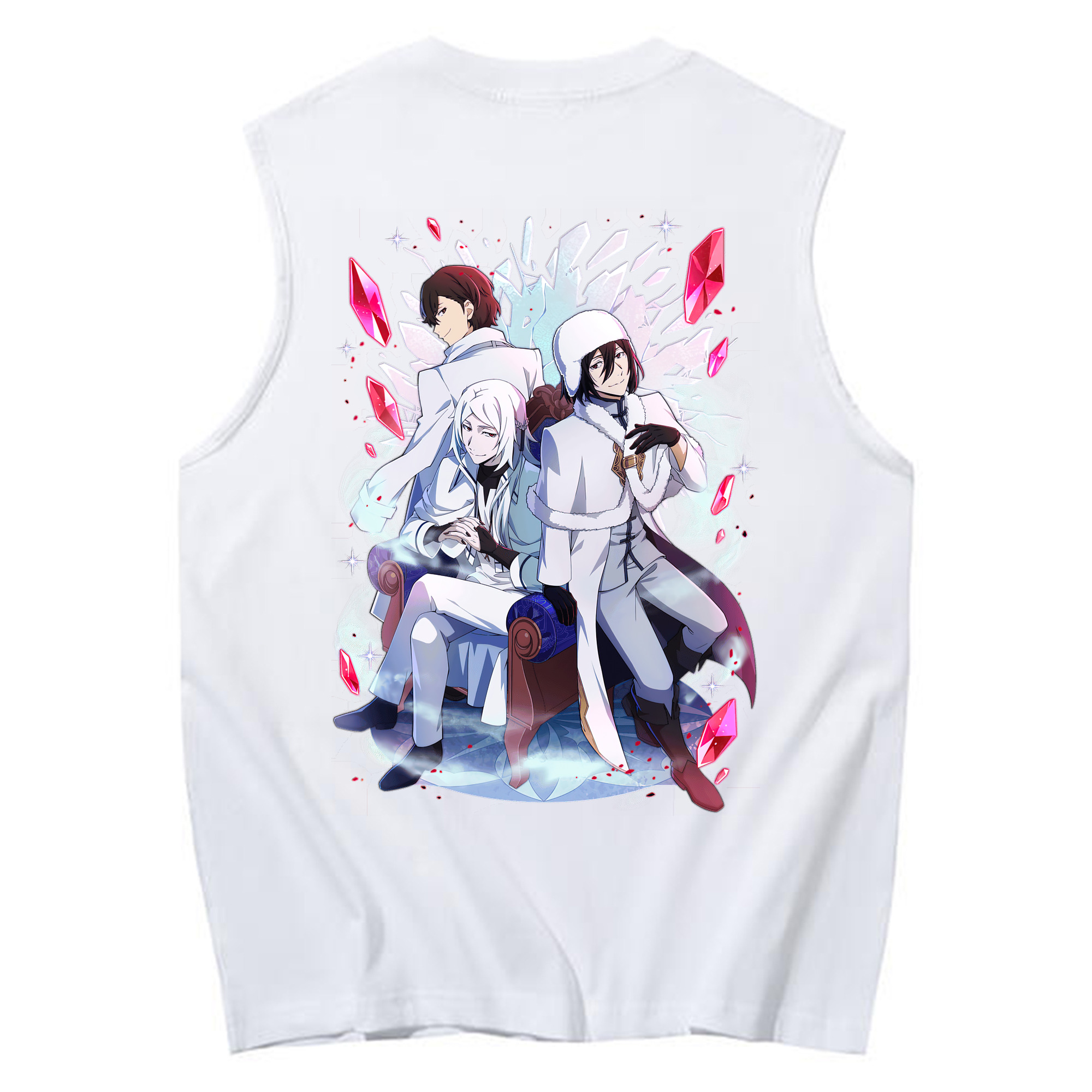 （画像用） 文豪ストレイドッグス Bungo Stray Dogs コットン100％タンクトップ（背面プリント）