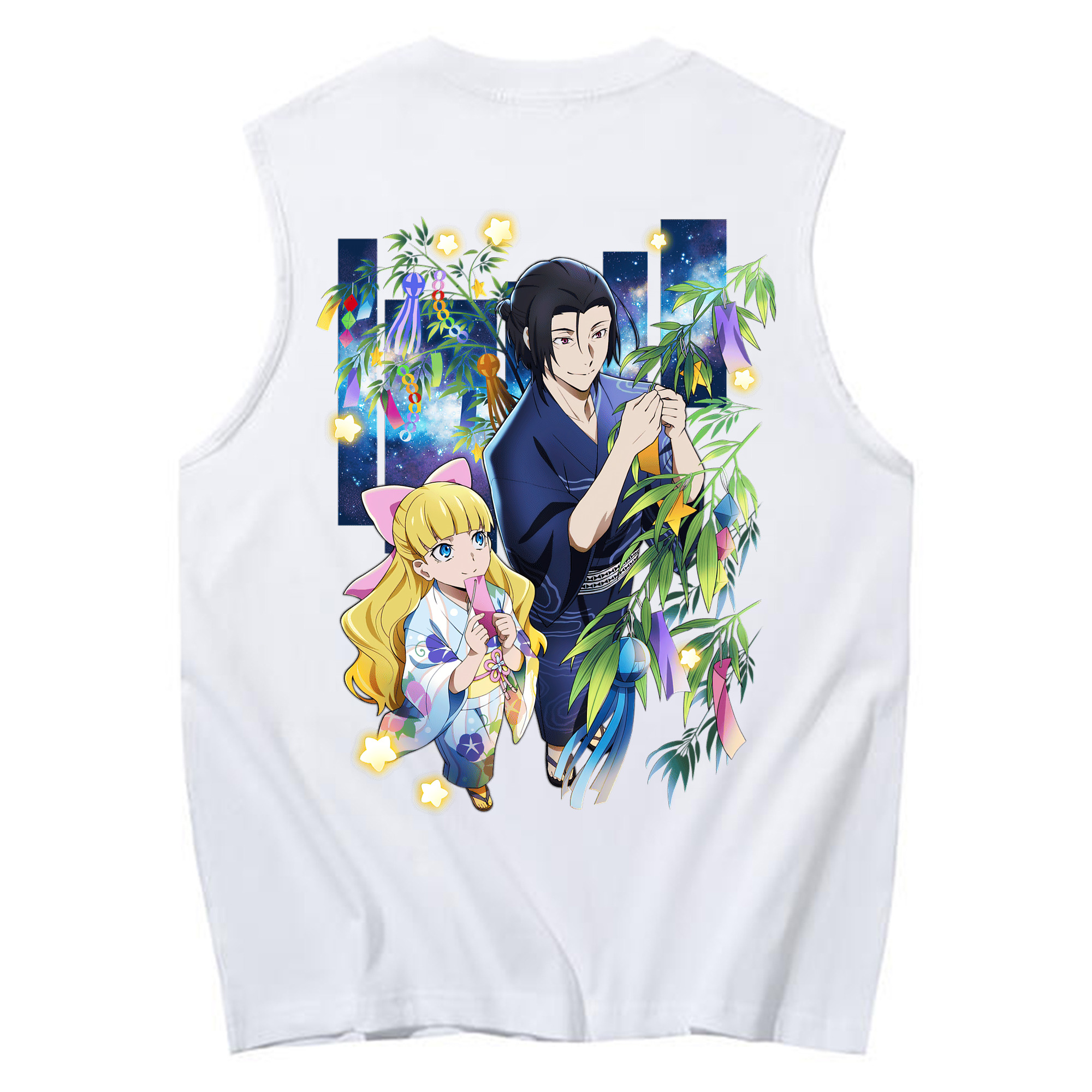 （画像用） 文豪ストレイドッグス Bungo Stray Dogs コットン100％タンクトップ（背面プリント）