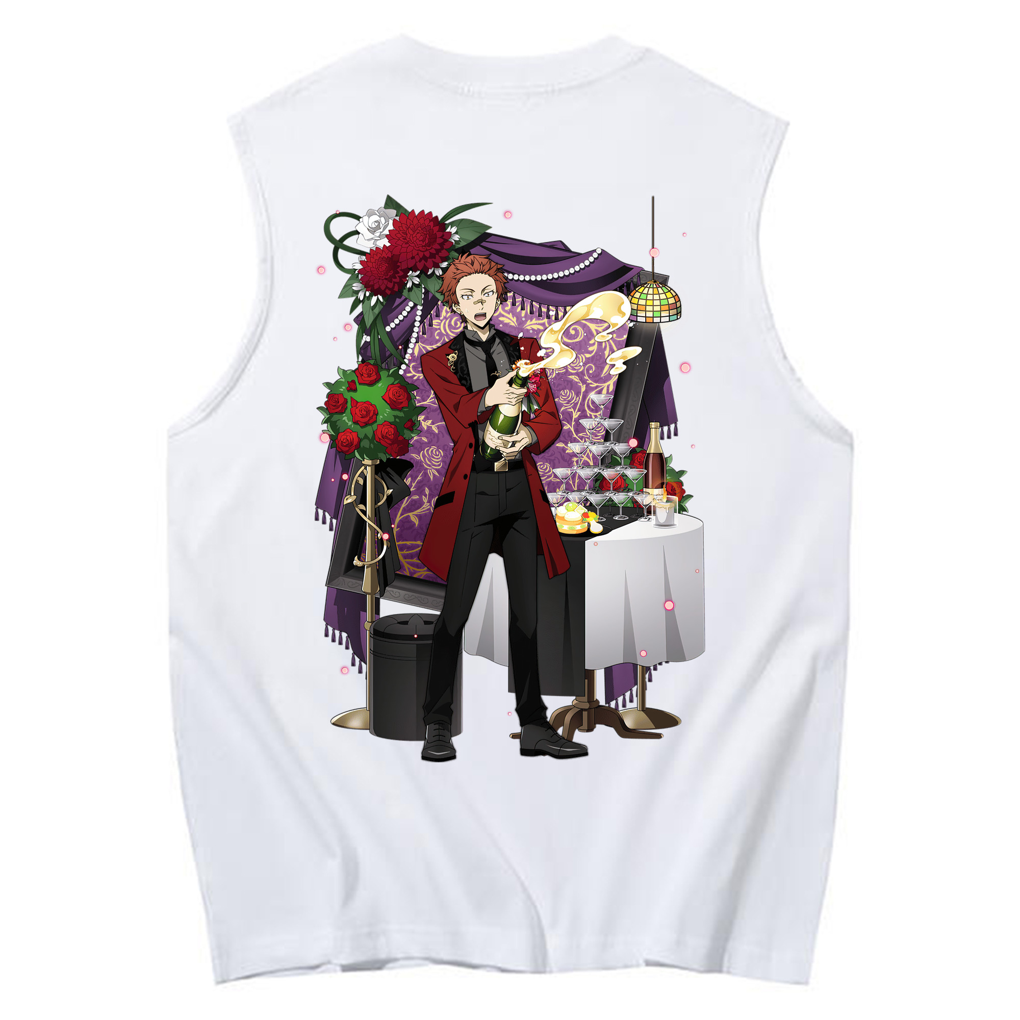 （画像用） 文豪ストレイドッグス Bungo Stray Dogs コットン100％タンクトップ（背面プリント）