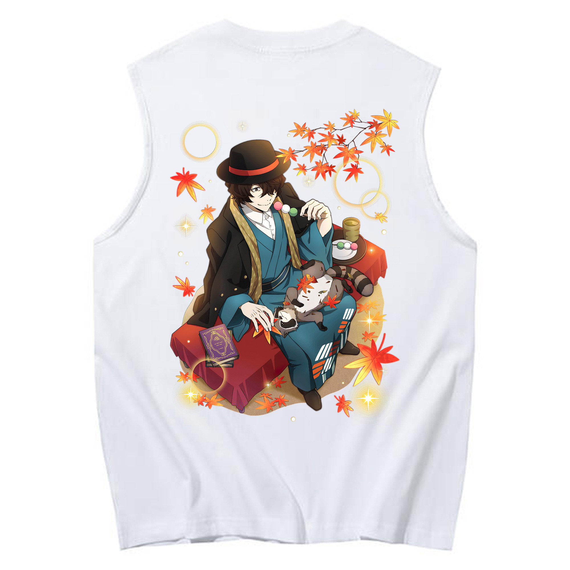 （画像用） 文豪ストレイドッグス Bungo Stray Dogs コットン100％タンクトップ（背面プリント）
