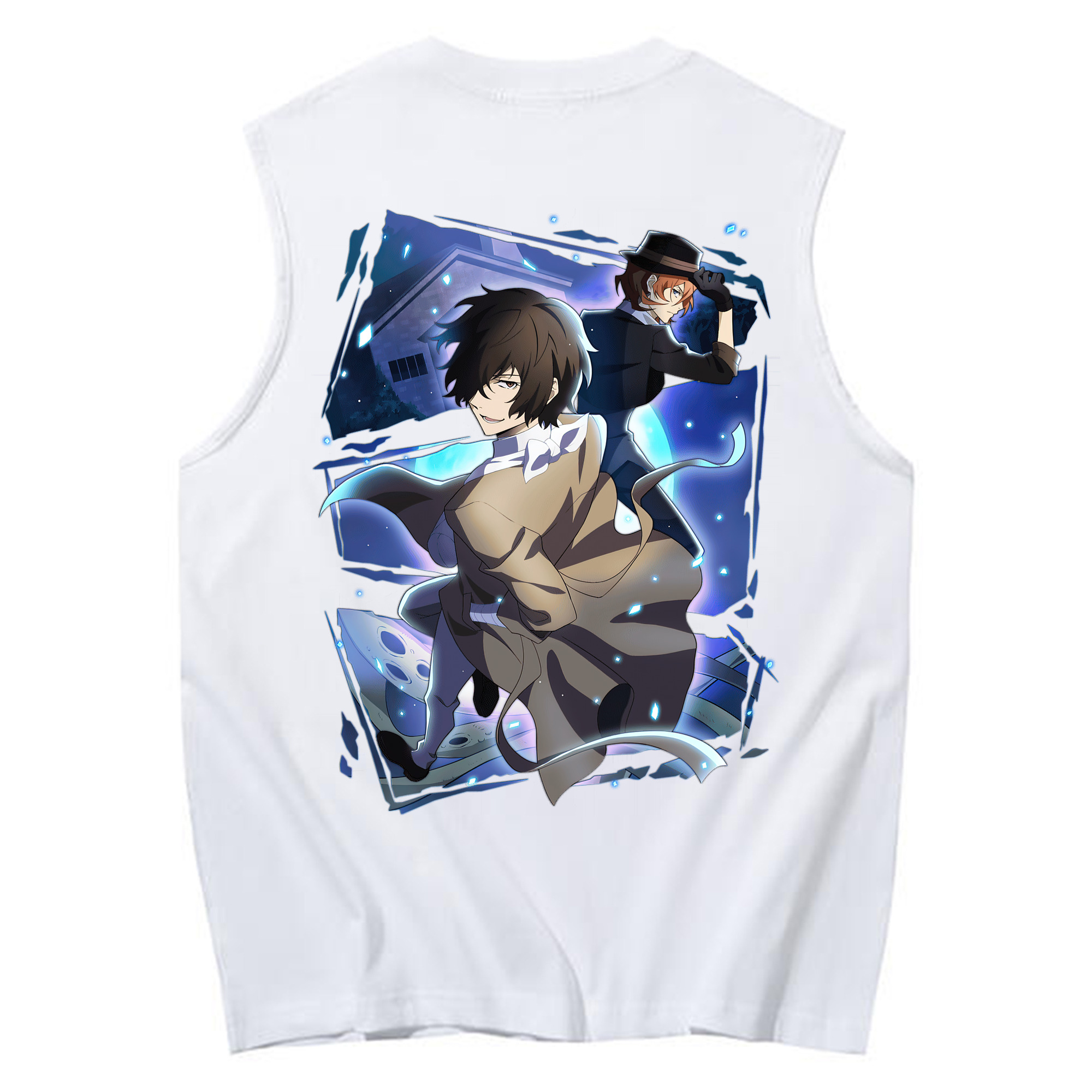 （画像用） 文豪ストレイドッグス Bungo Stray Dogs コットン100％タンクトップ（背面プリント）