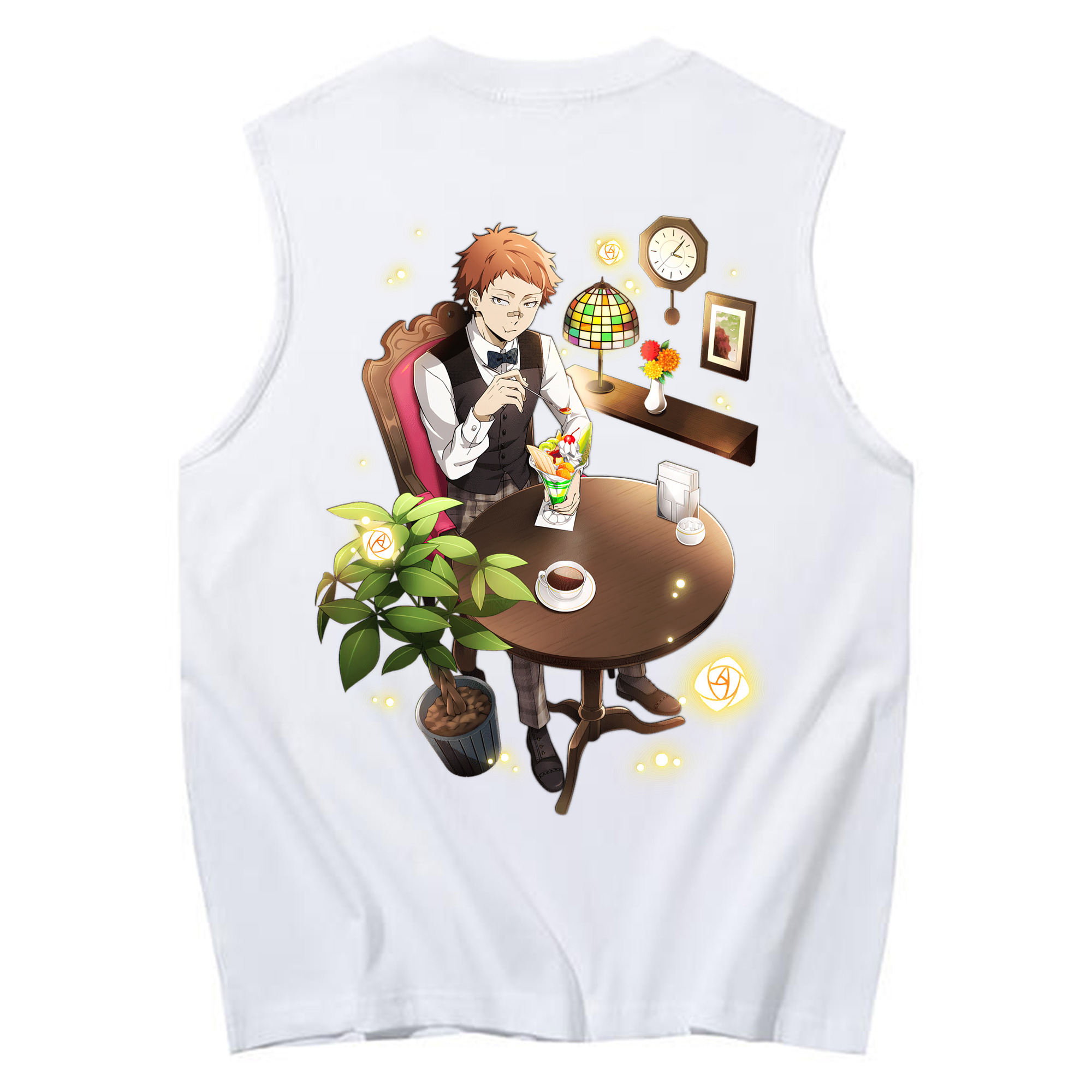 （画像用） 文豪ストレイドッグス Bungo Stray Dogs コットン100％タンクトップ（背面プリント）