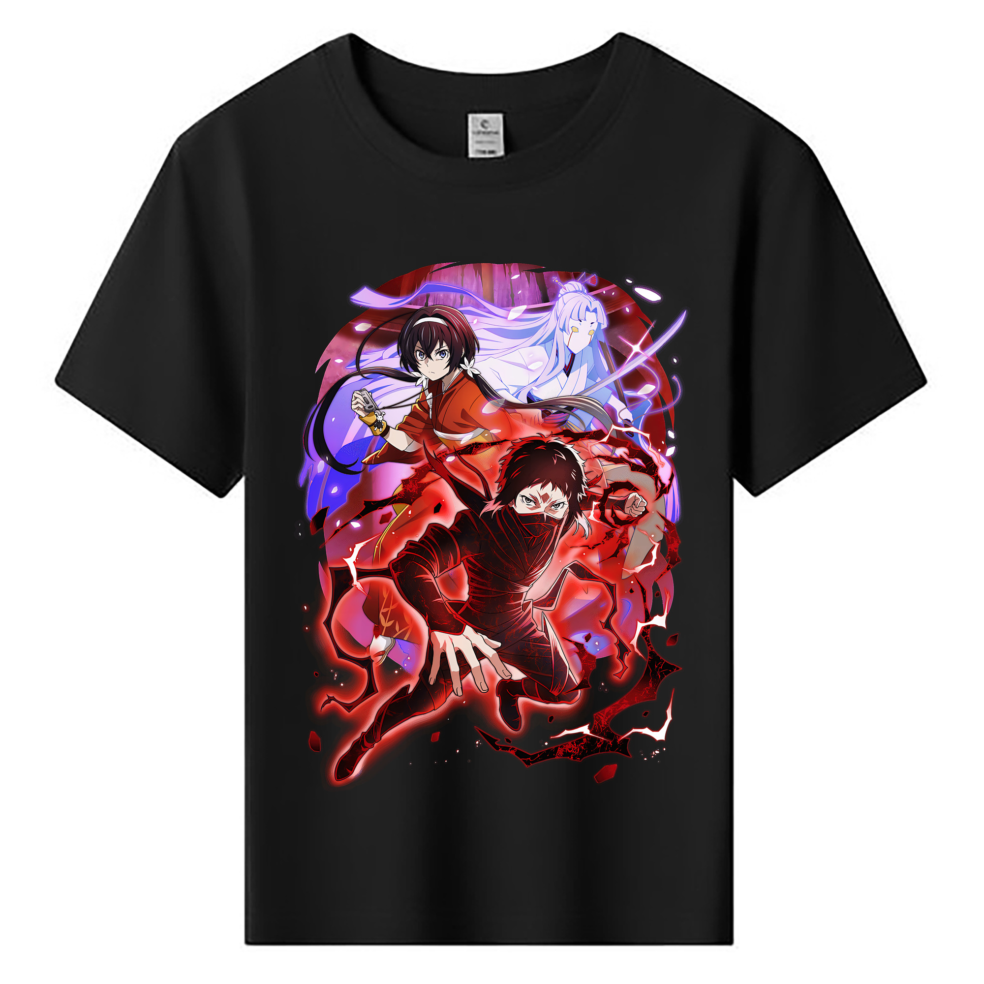 （画像用） 文豪ストレイドッグス Bungo Stray Dogs 綿100％キッズTシャツ（フロントプリント）