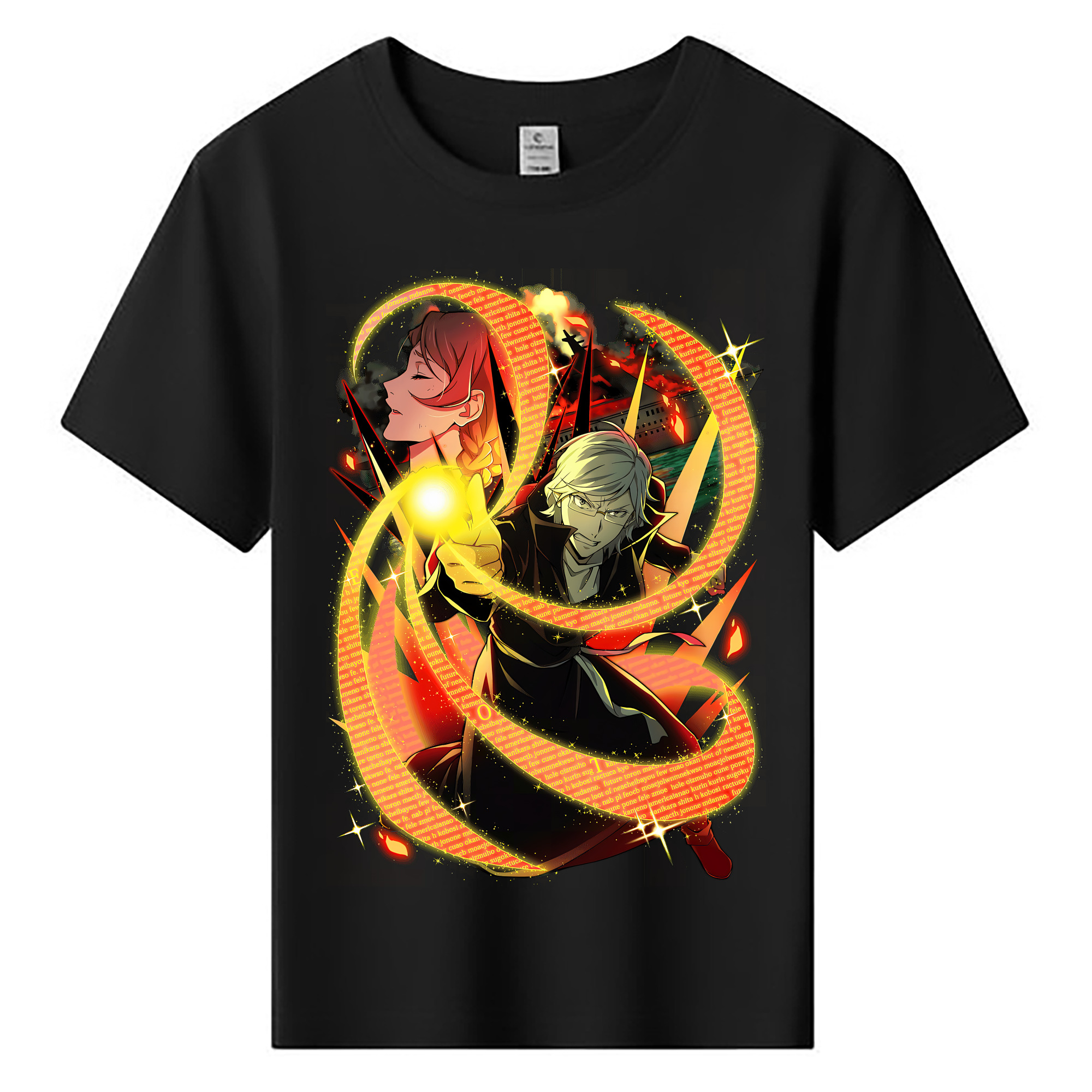 （画像用） 文豪ストレイドッグス Bungo Stray Dogs 綿100％キッズTシャツ（フロントプリント）