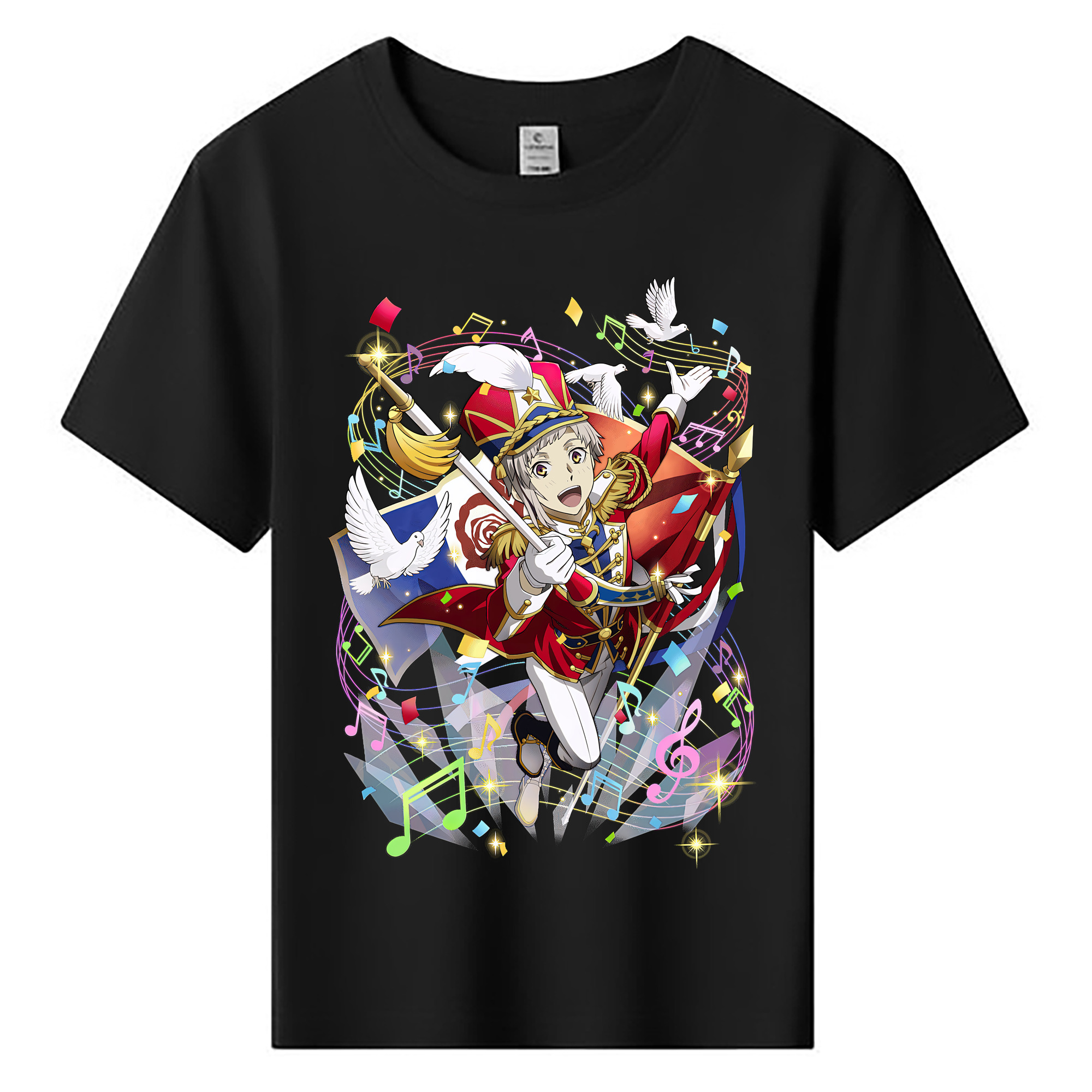 （画像用） 文豪ストレイドッグス Bungo Stray Dogs 綿100％キッズTシャツ（フロントプリント）