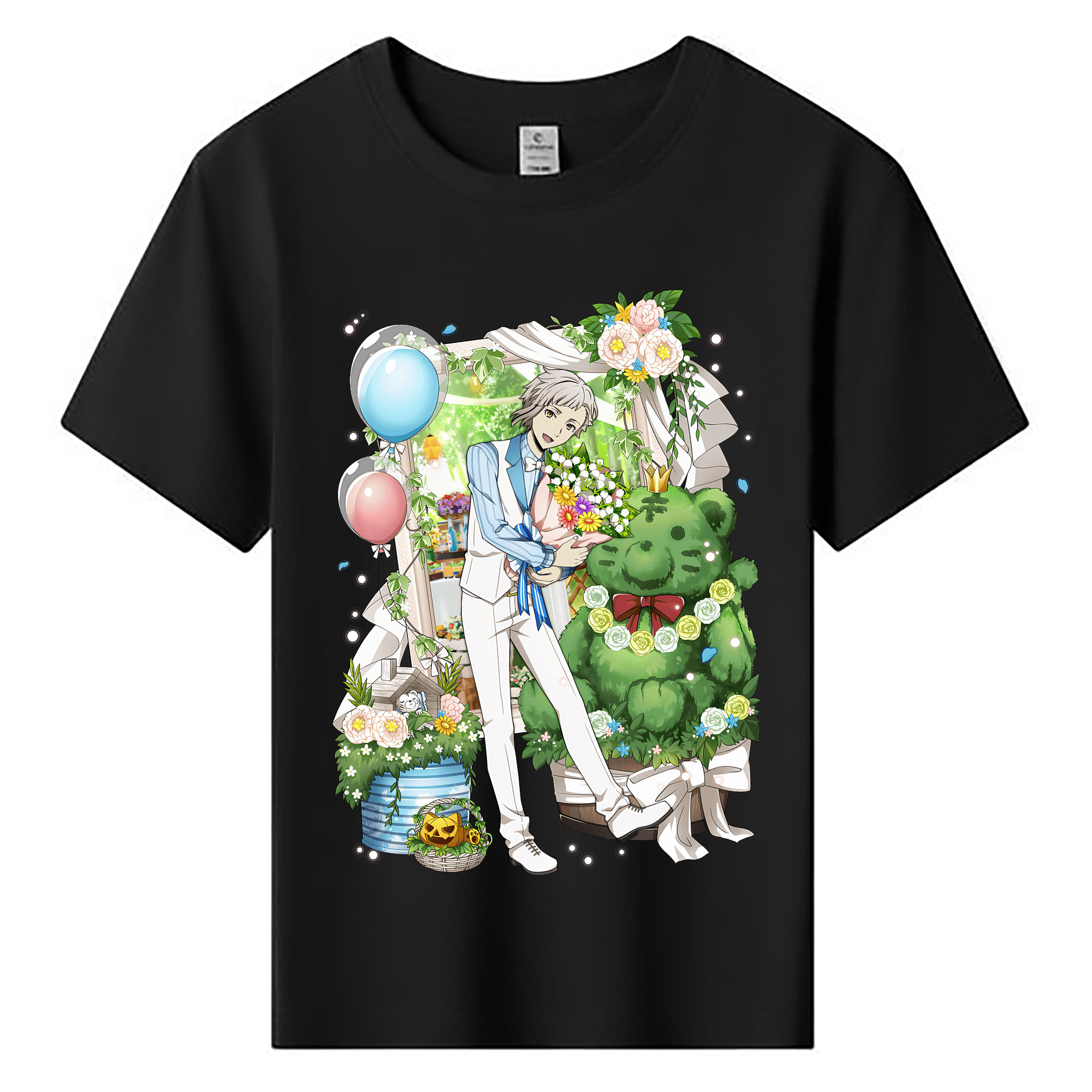 （画像用） 文豪ストレイドッグス Bungo Stray Dogs 綿100％キッズTシャツ（フロントプリント）
