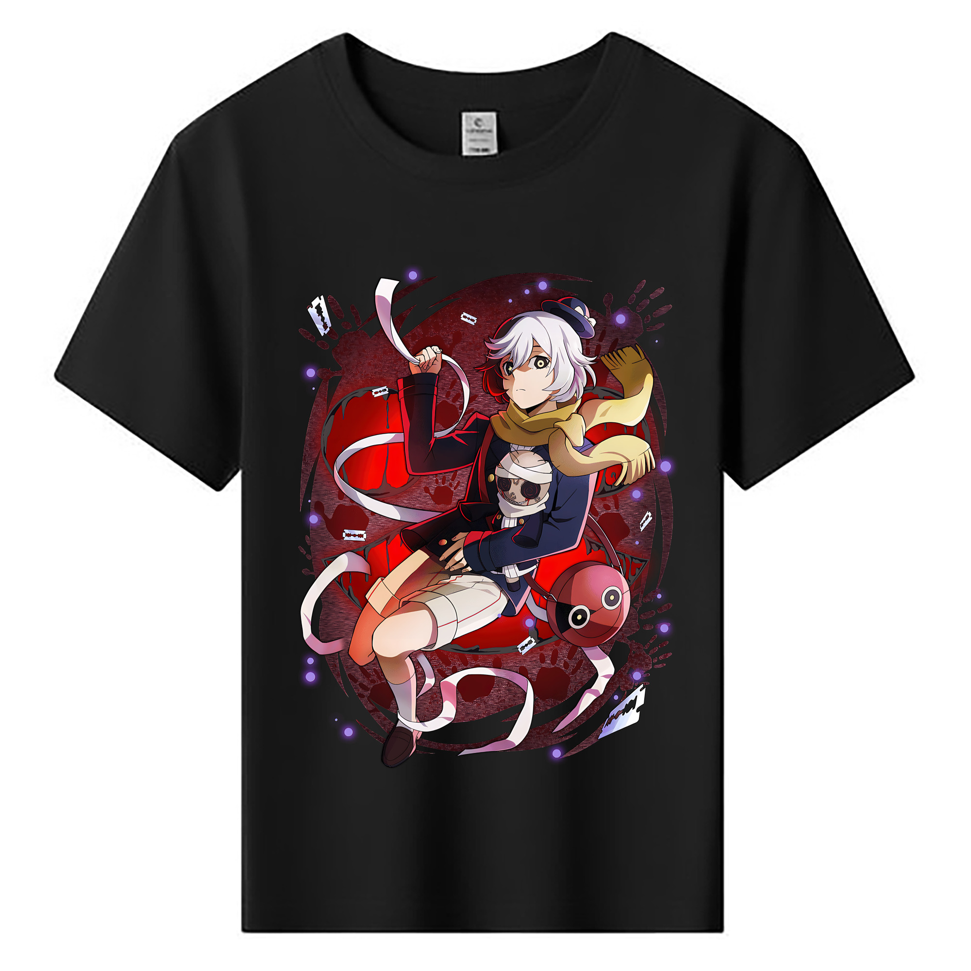 （画像用） 文豪ストレイドッグス Bungo Stray Dogs 綿100％キッズTシャツ（フロントプリント）