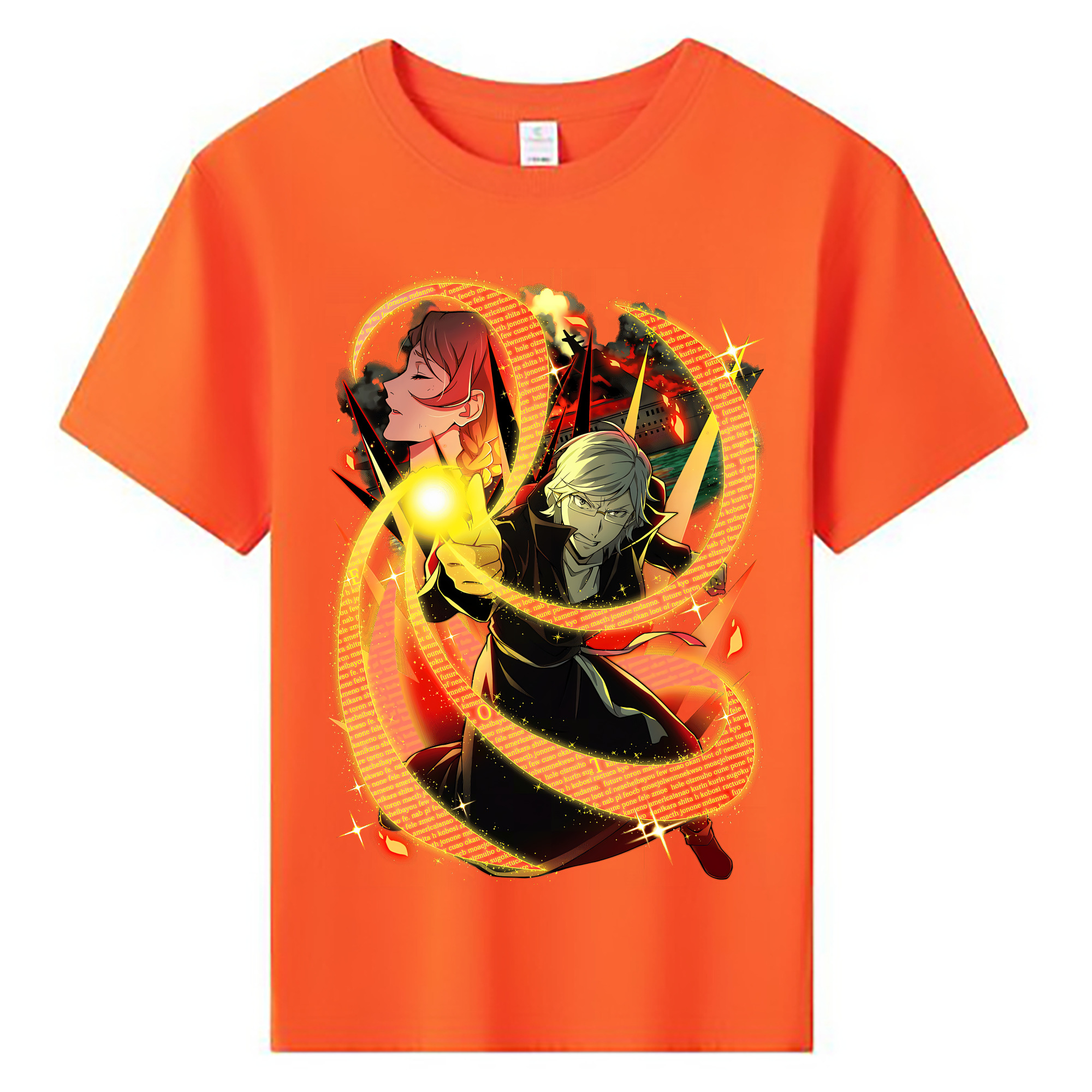 （画像用） 文豪ストレイドッグス Bungo Stray Dogs 綿100％キッズTシャツ（フロントプリント）