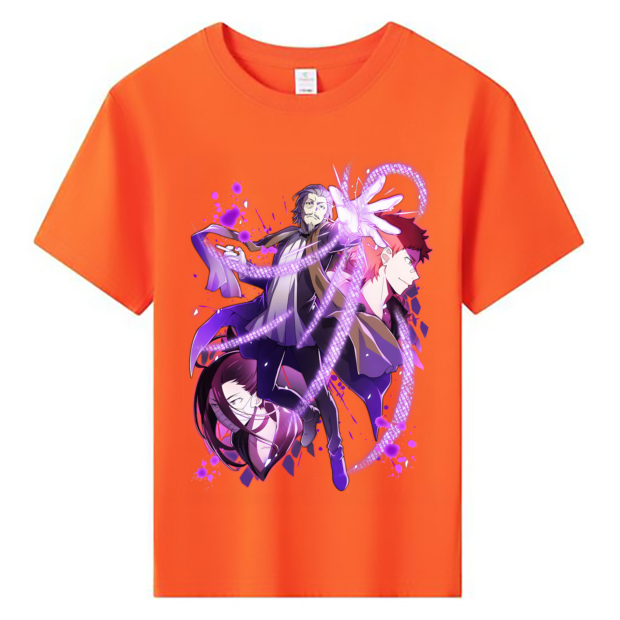（画像用） 文豪ストレイドッグス Bungo Stray Dogs 綿100％キッズTシャツ（フロントプリント）