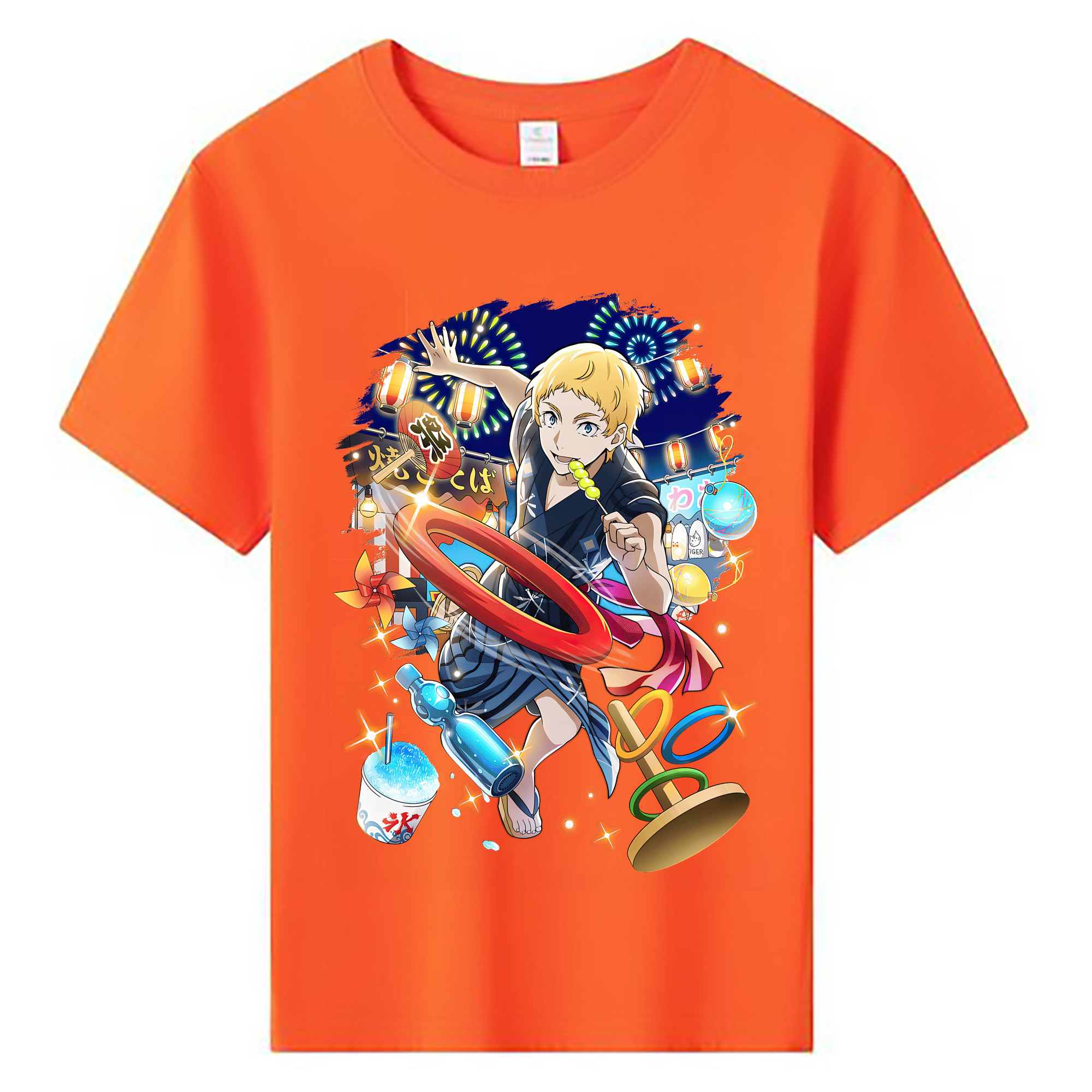 （画像用） 文豪ストレイドッグス Bungo Stray Dogs 綿100％キッズTシャツ（フロントプリント）