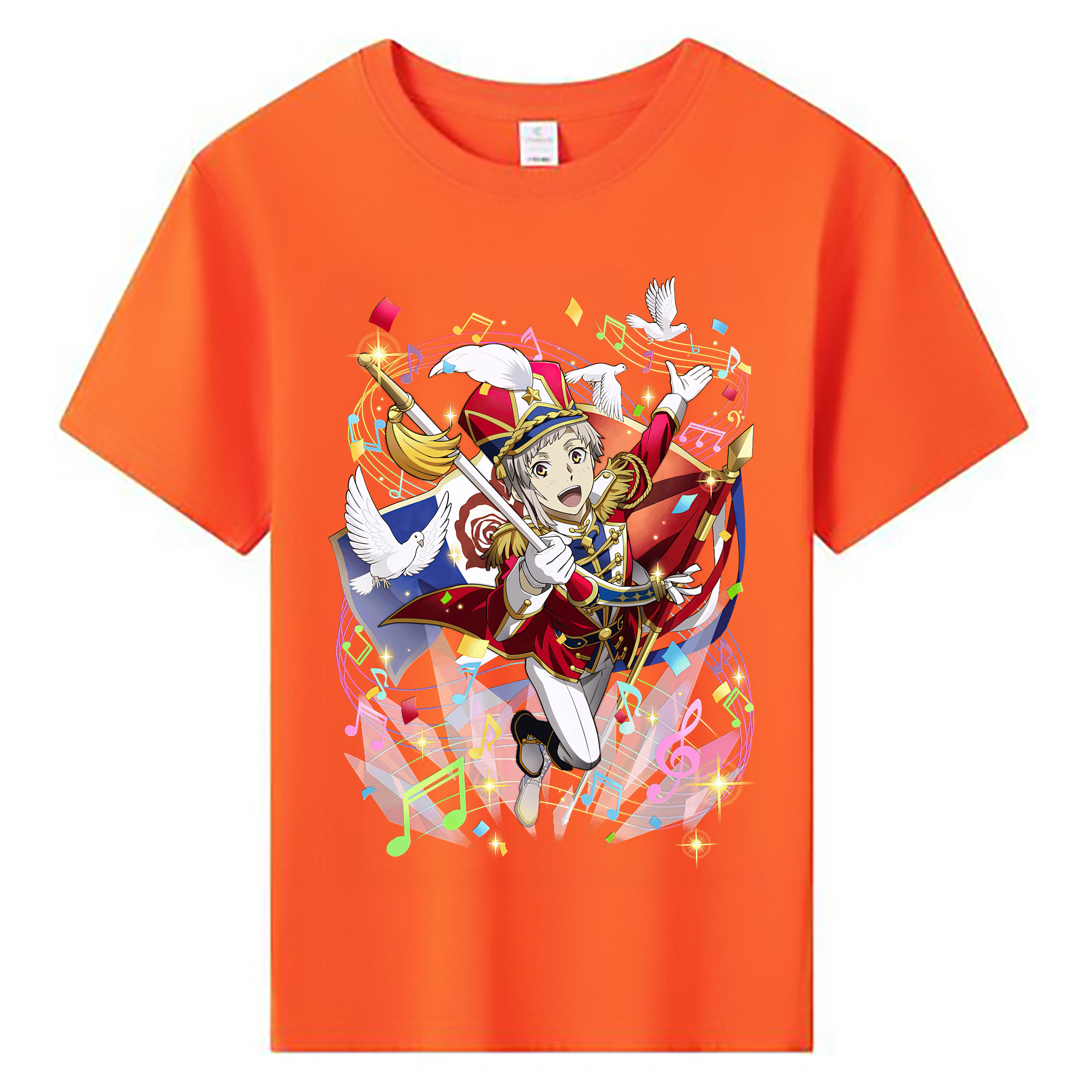 （画像用） 文豪ストレイドッグス Bungo Stray Dogs 綿100％キッズTシャツ（フロントプリント）