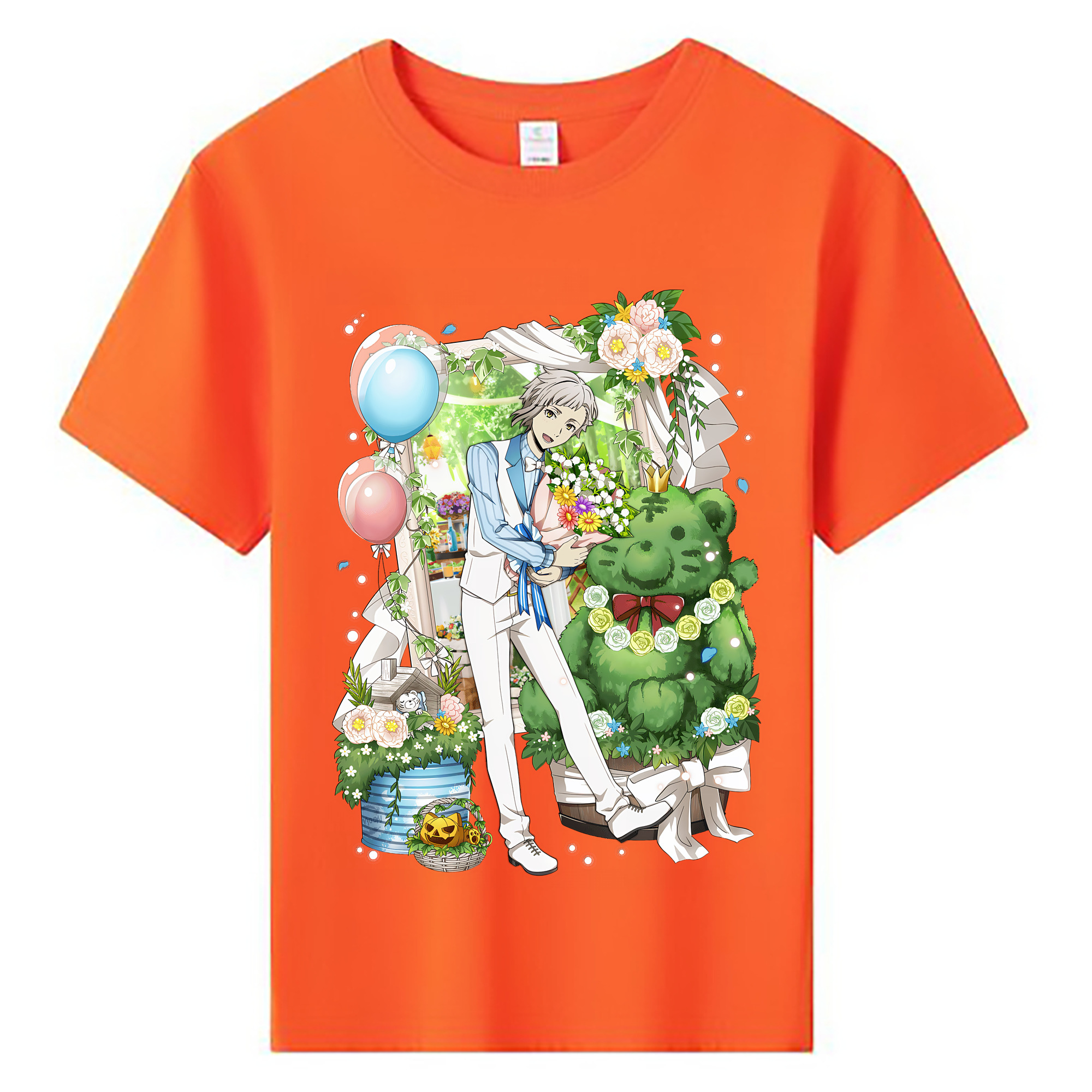 （画像用） 文豪ストレイドッグス Bungo Stray Dogs 綿100％キッズTシャツ（フロントプリント）