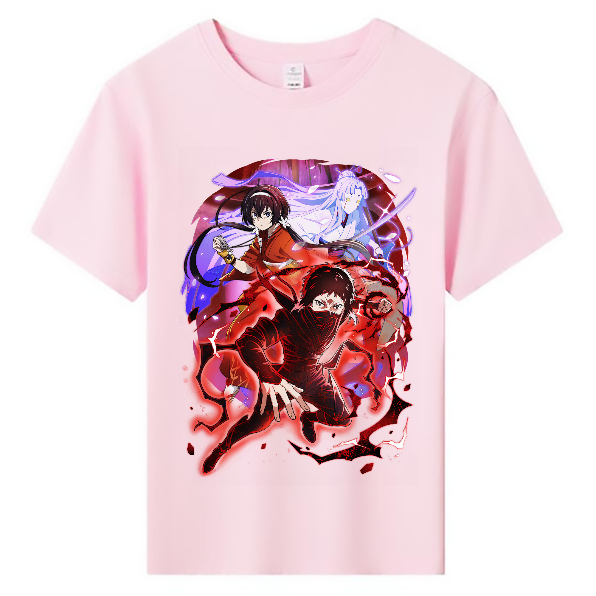 （画像用） 文豪ストレイドッグス Bungo Stray Dogs 綿100％キッズTシャツ（フロントプリント）
