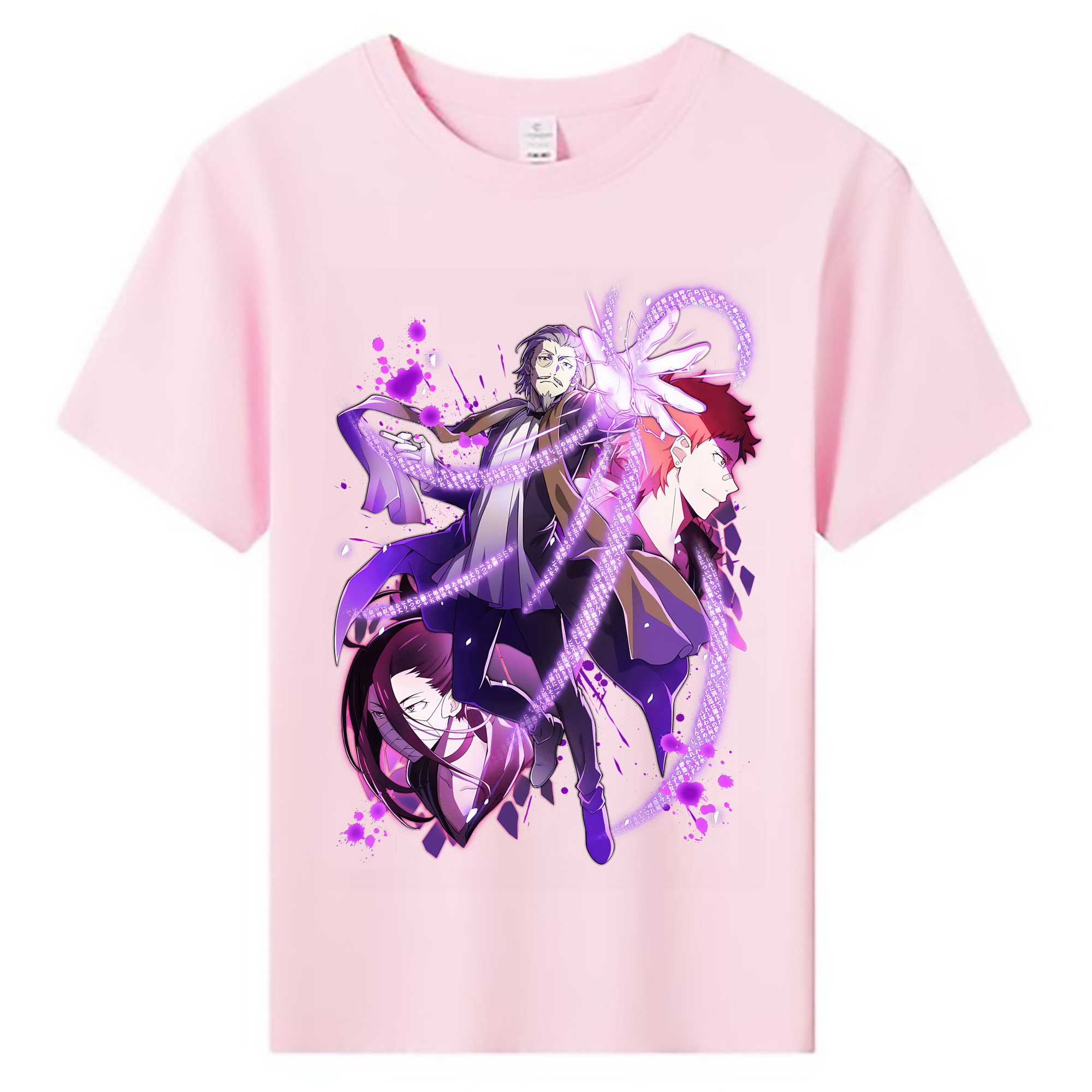 （画像用） 文豪ストレイドッグス Bungo Stray Dogs 綿100％キッズTシャツ（フロントプリント）