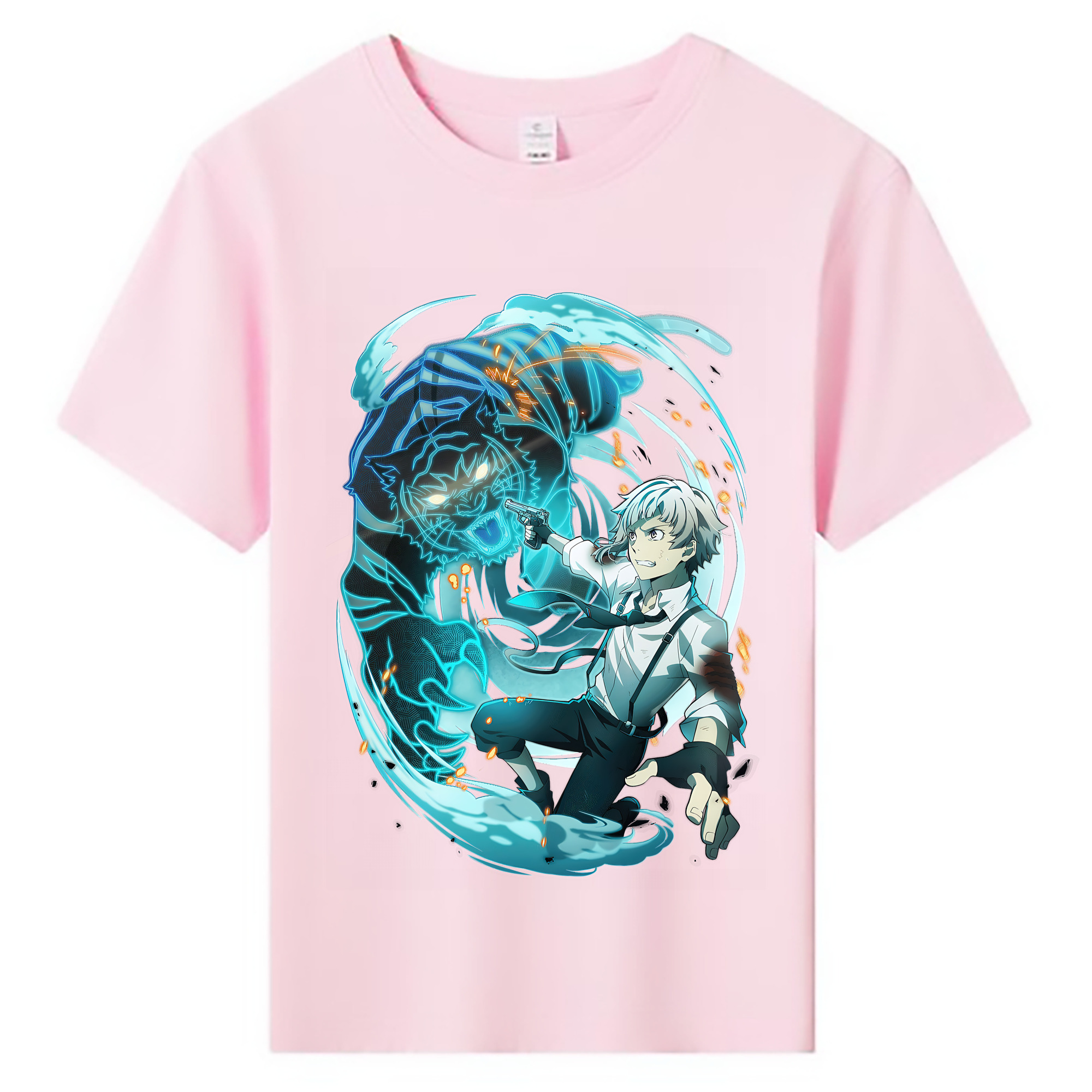 （画像用） 文豪ストレイドッグス Bungo Stray Dogs 綿100％キッズTシャツ（フロントプリント）