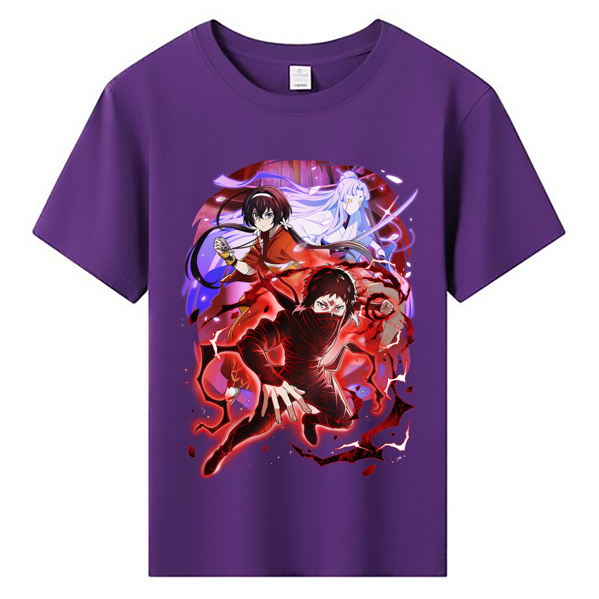 （画像用） 文豪ストレイドッグス Bungo Stray Dogs 綿100％キッズTシャツ（フロントプリント）