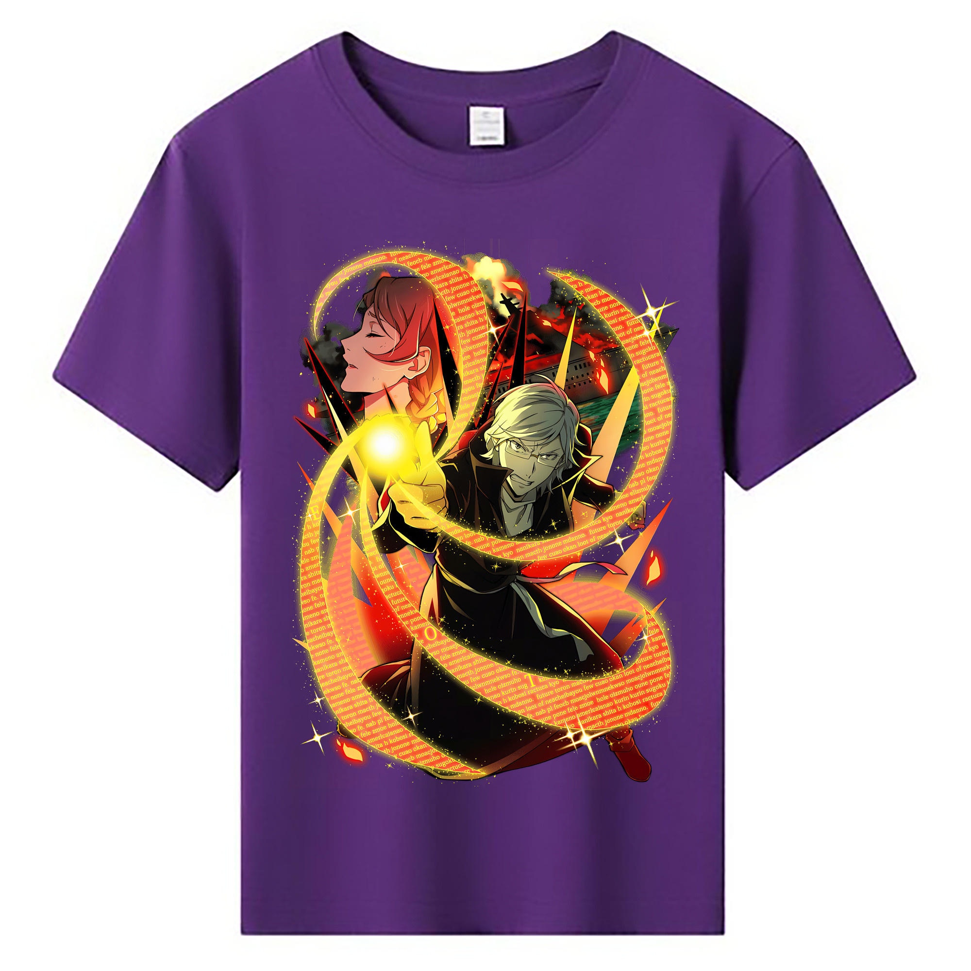 （画像用） 文豪ストレイドッグス Bungo Stray Dogs 綿100％キッズTシャツ（フロントプリント）