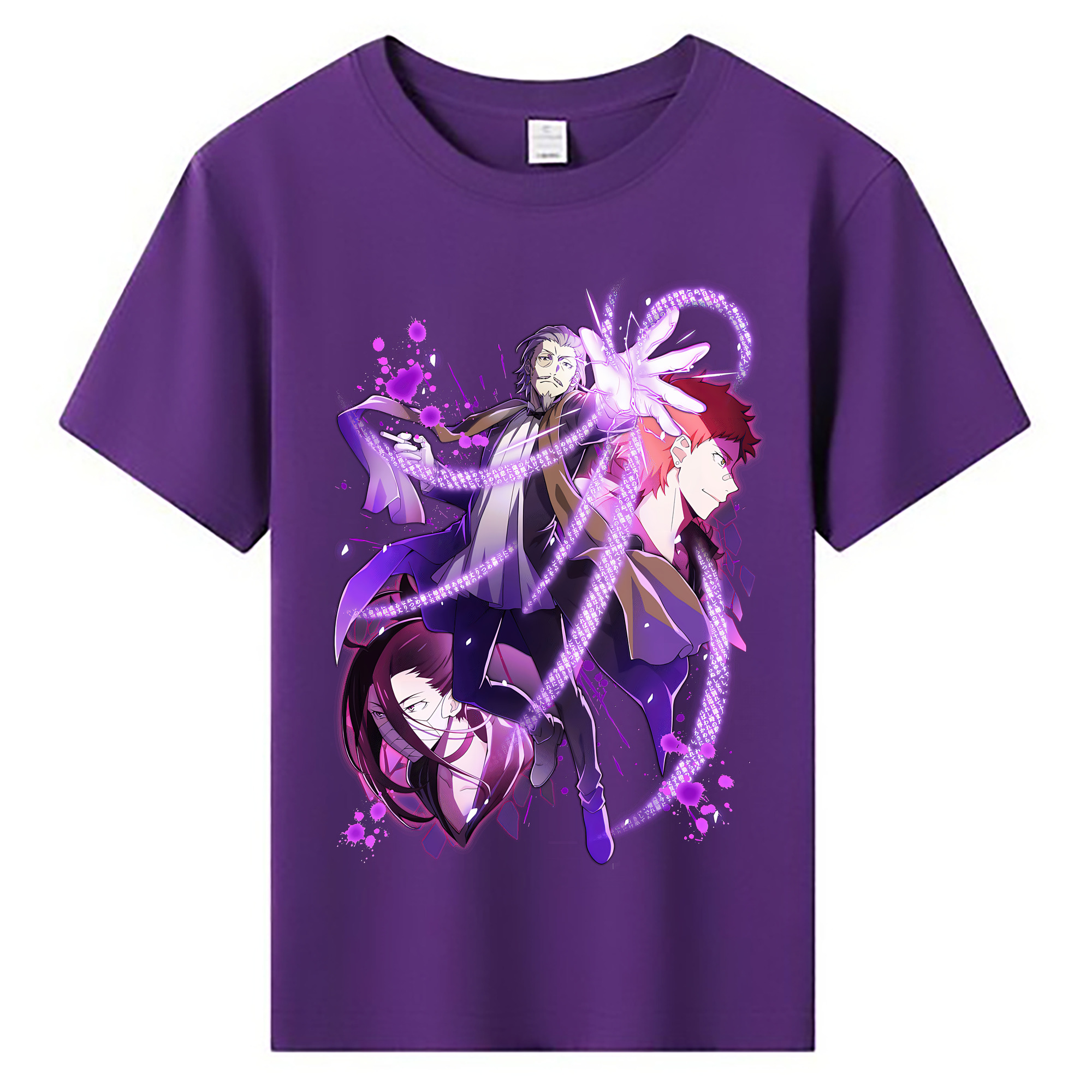 （画像用） 文豪ストレイドッグス Bungo Stray Dogs 綿100％キッズTシャツ（フロントプリント）