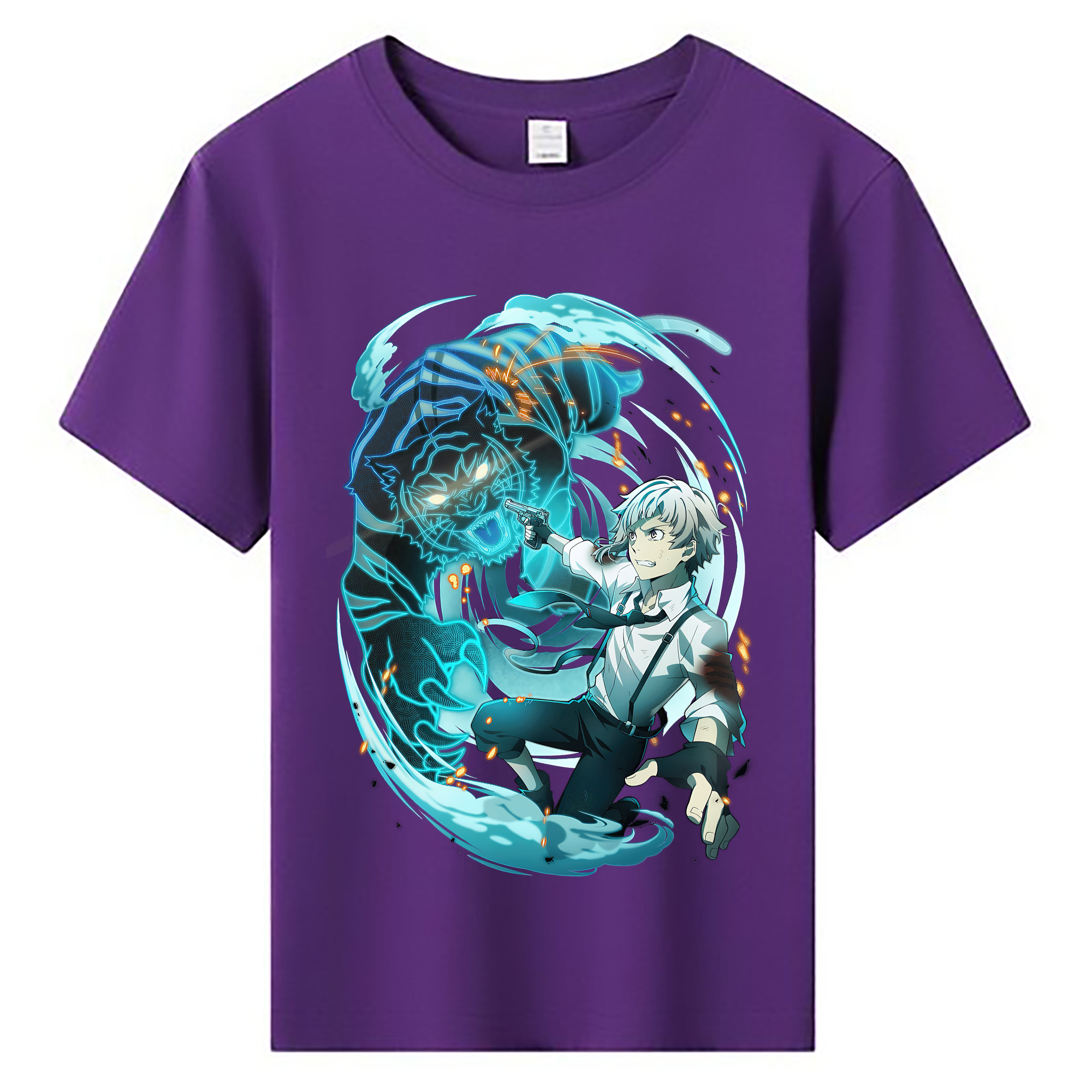 （画像用） 文豪ストレイドッグス Bungo Stray Dogs 綿100％キッズTシャツ（フロントプリント）