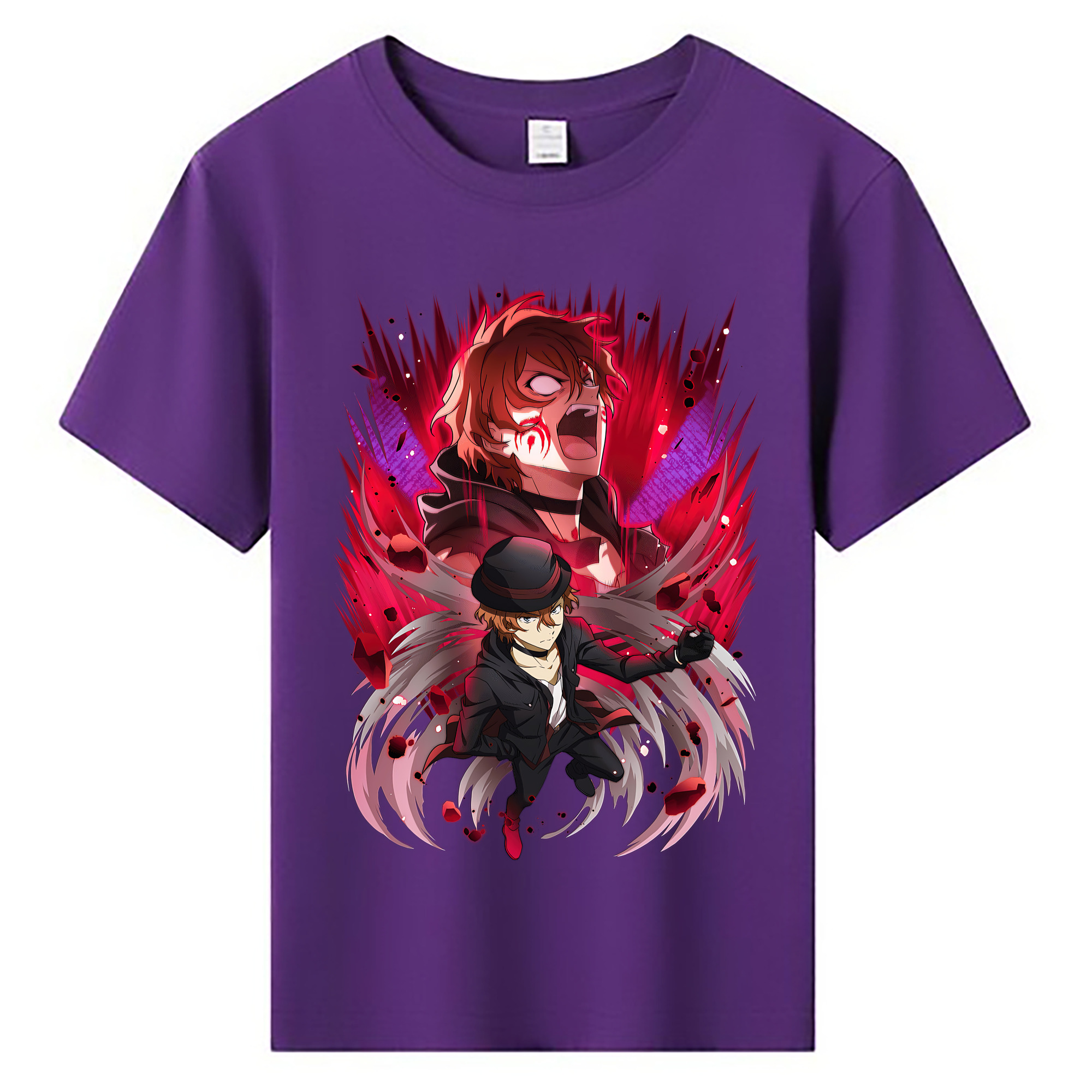 （画像用） 文豪ストレイドッグス Bungo Stray Dogs 綿100％キッズTシャツ（フロントプリント）
