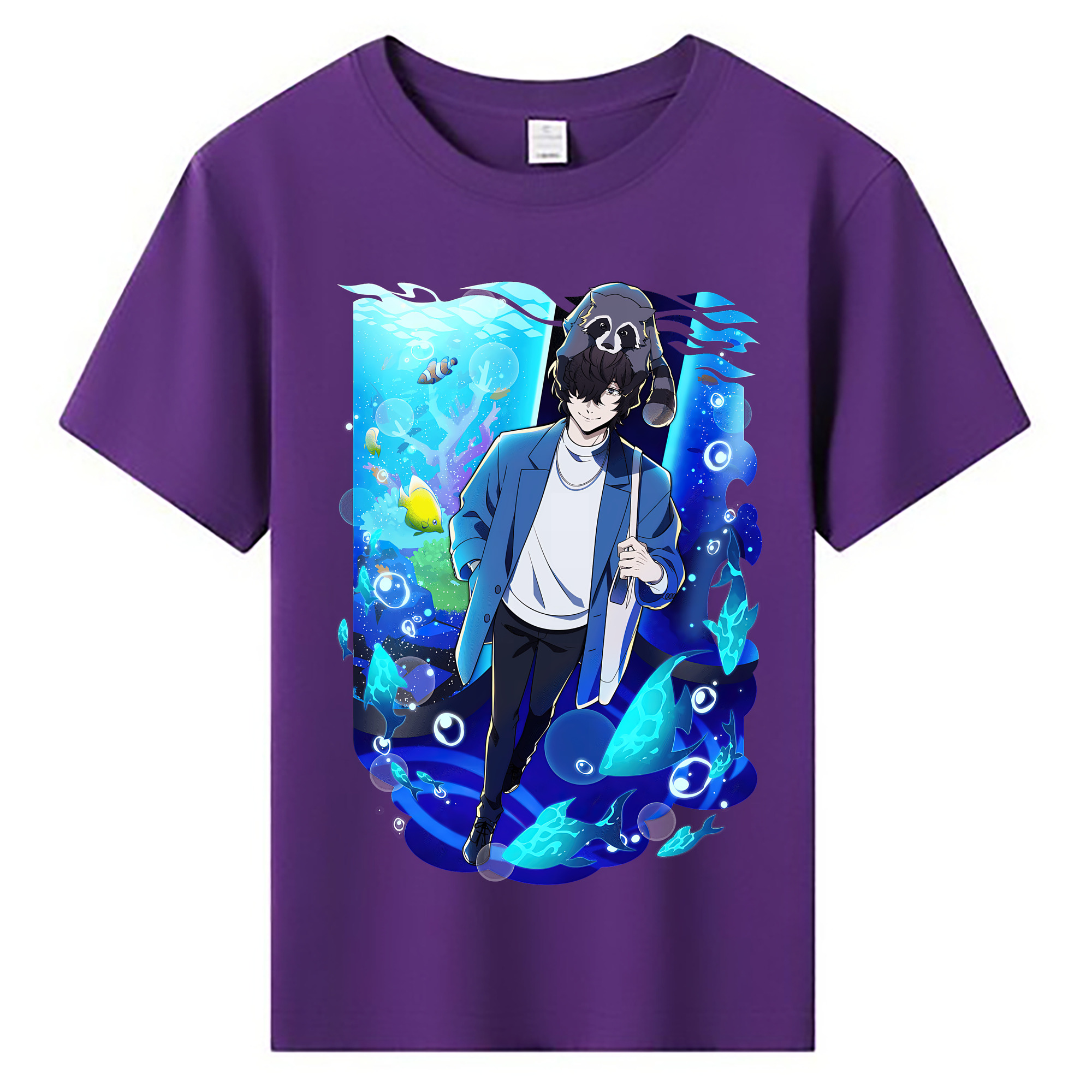 （画像用） 文豪ストレイドッグス Bungo Stray Dogs 綿100％キッズTシャツ（フロントプリント）