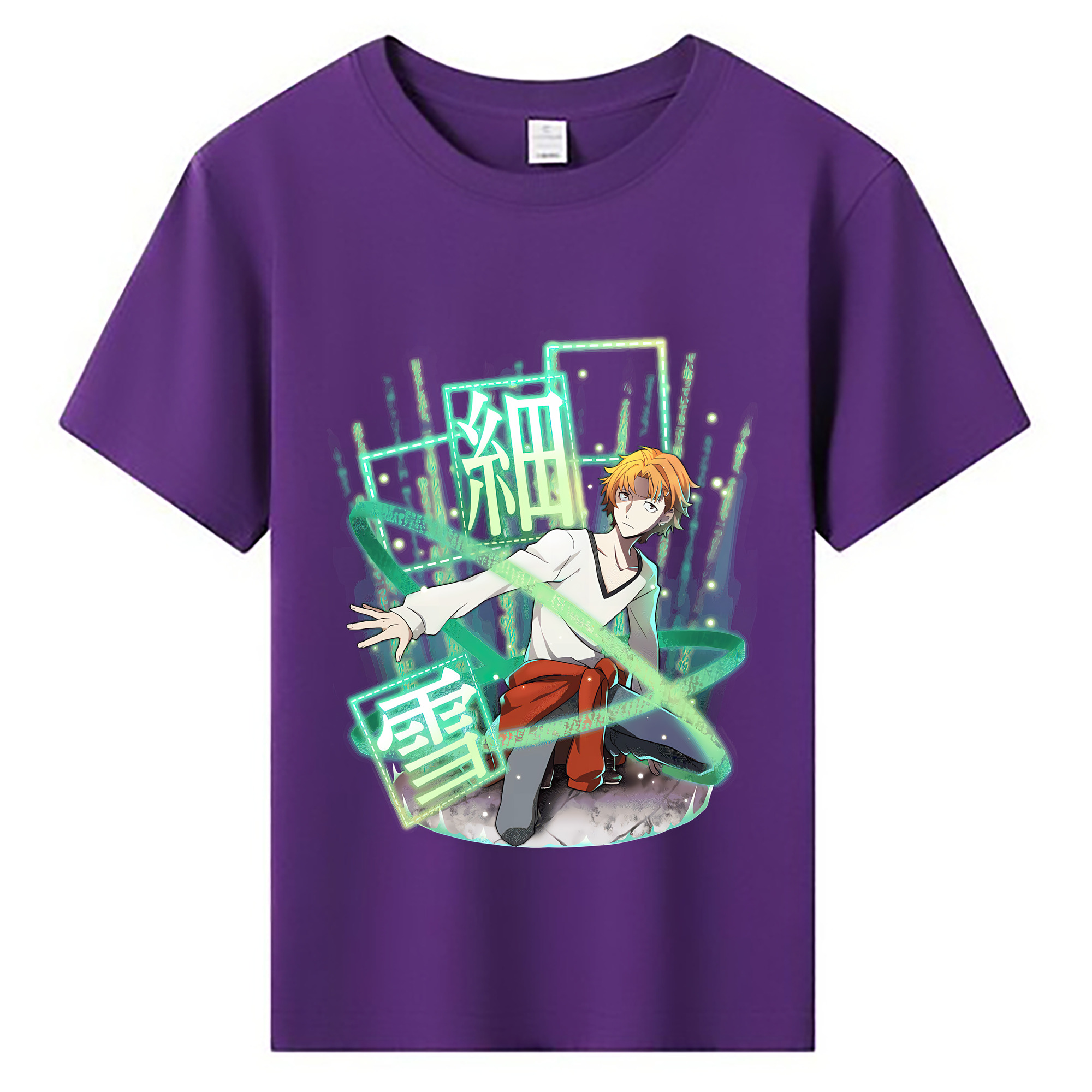 （画像用） 文豪ストレイドッグス Bungo Stray Dogs 綿100％キッズTシャツ（フロントプリント）