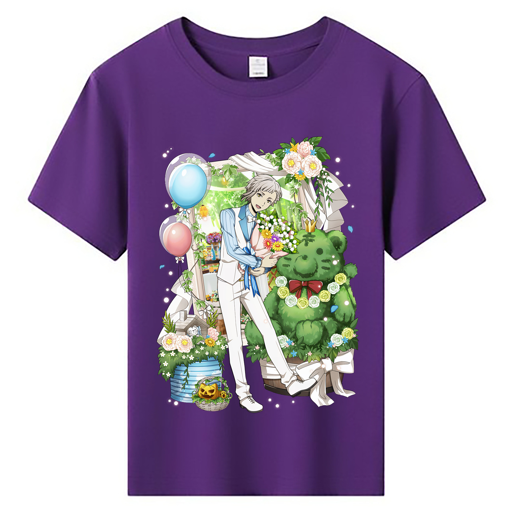 （画像用） 文豪ストレイドッグス Bungo Stray Dogs 綿100％キッズTシャツ（フロントプリント）