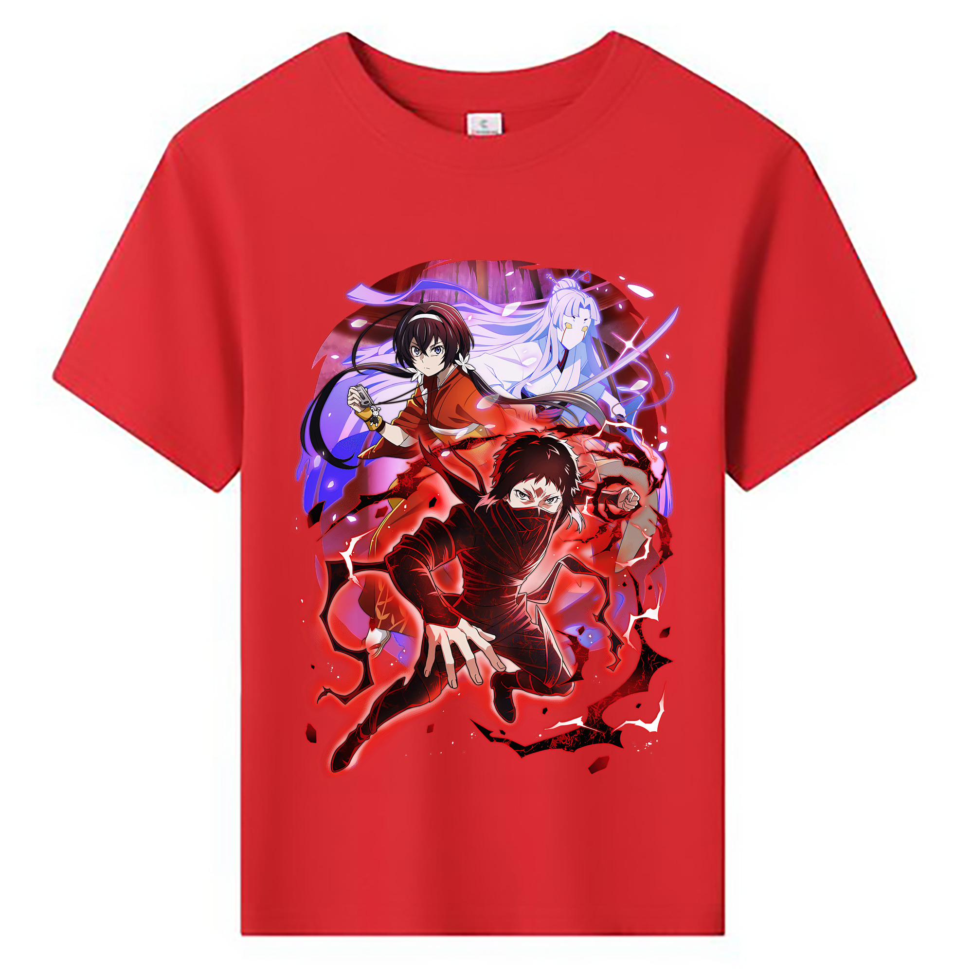 （画像用） 文豪ストレイドッグス Bungo Stray Dogs 綿100％キッズTシャツ（フロントプリント）