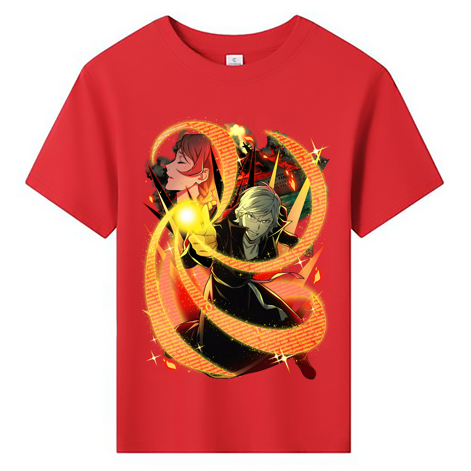 （画像用） 文豪ストレイドッグス Bungo Stray Dogs 綿100％キッズTシャツ（フロントプリント）