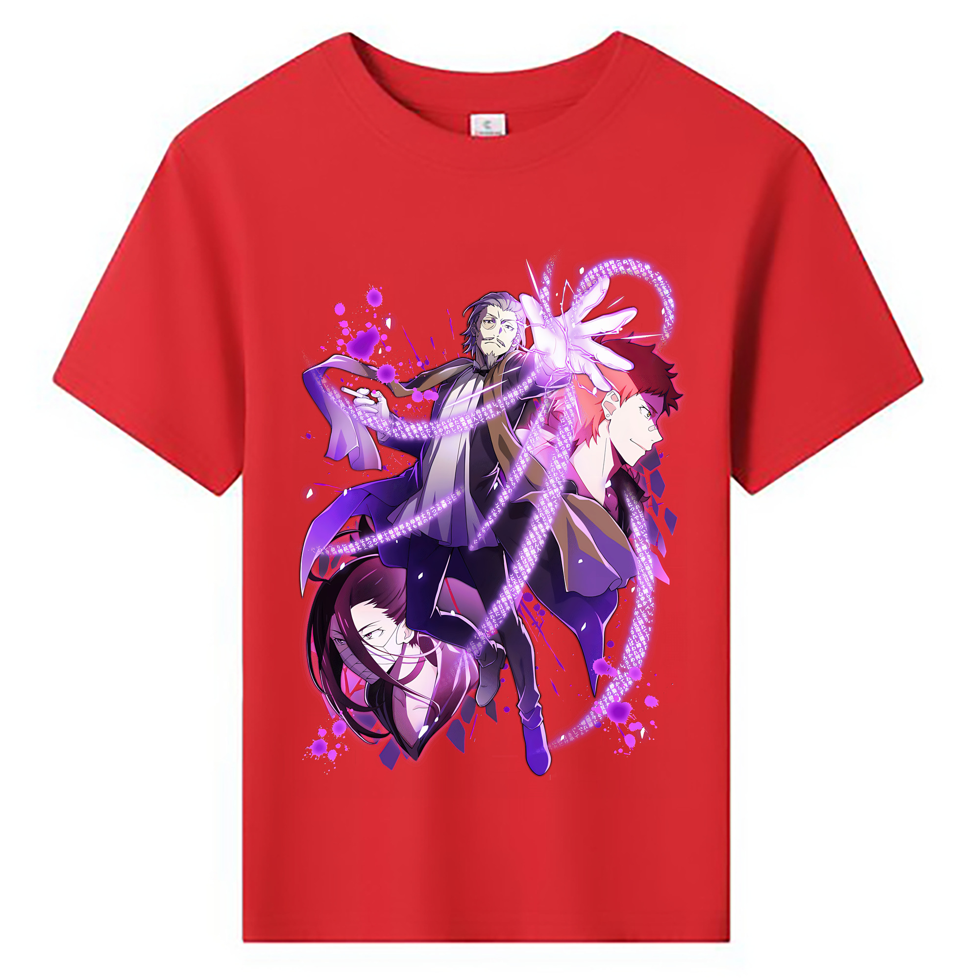 （画像用） 文豪ストレイドッグス Bungo Stray Dogs 綿100％キッズTシャツ（フロントプリント）