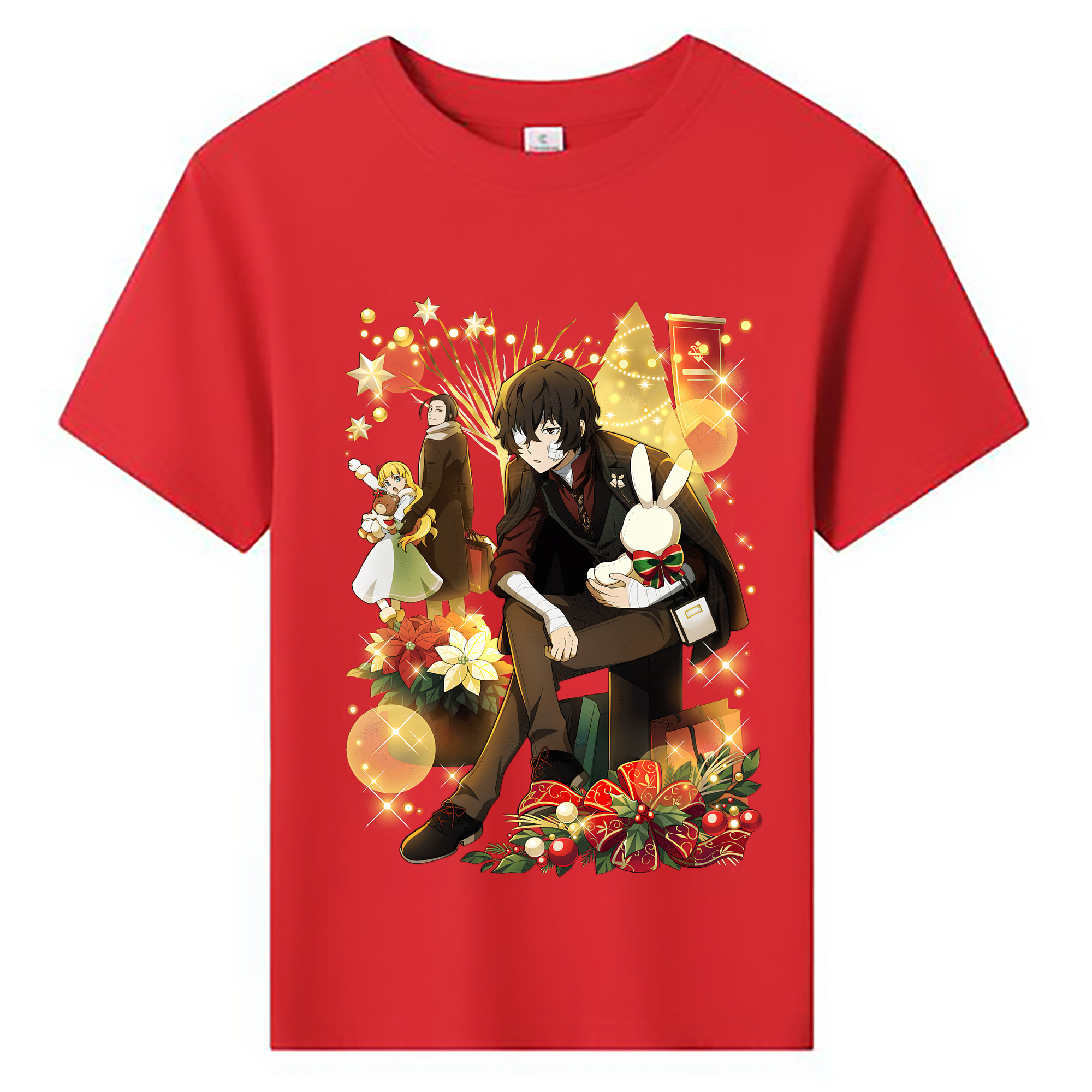 （画像用） 文豪ストレイドッグス Bungo Stray Dogs 綿100％キッズTシャツ（フロントプリント）
