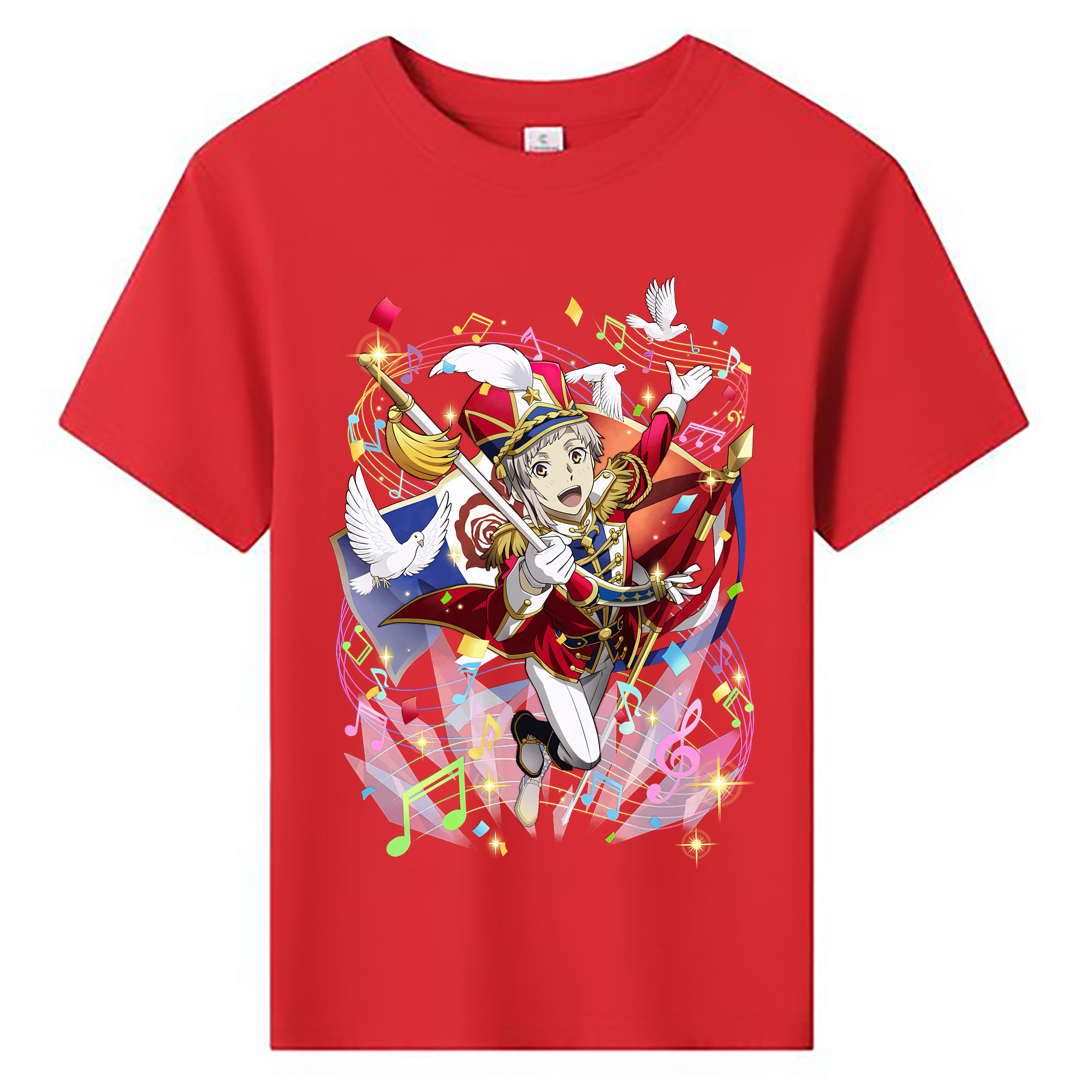 （画像用） 文豪ストレイドッグス Bungo Stray Dogs 綿100％キッズTシャツ（フロントプリント）