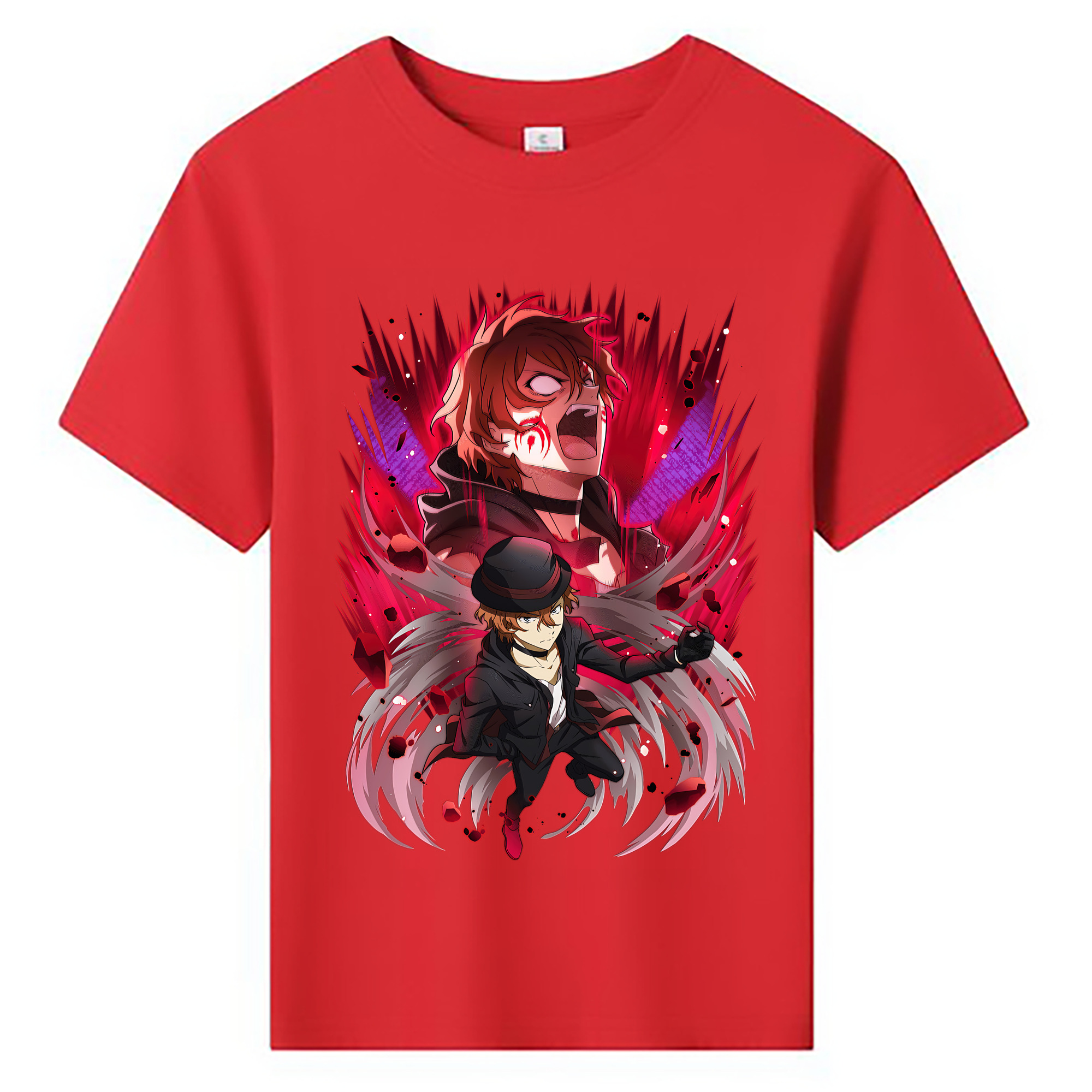 （画像用） 文豪ストレイドッグス Bungo Stray Dogs 綿100％キッズTシャツ（フロントプリント）