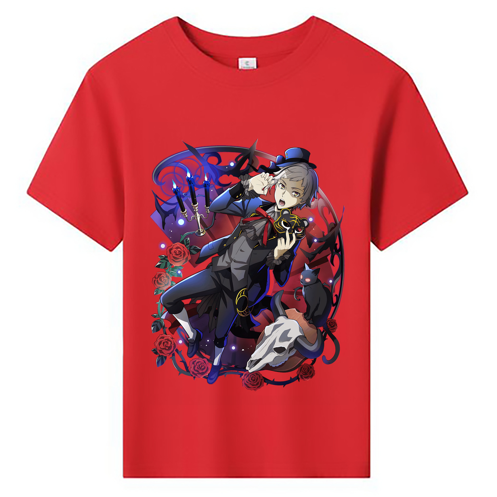 （画像用） 文豪ストレイドッグス Bungo Stray Dogs 綿100％キッズTシャツ（フロントプリント）