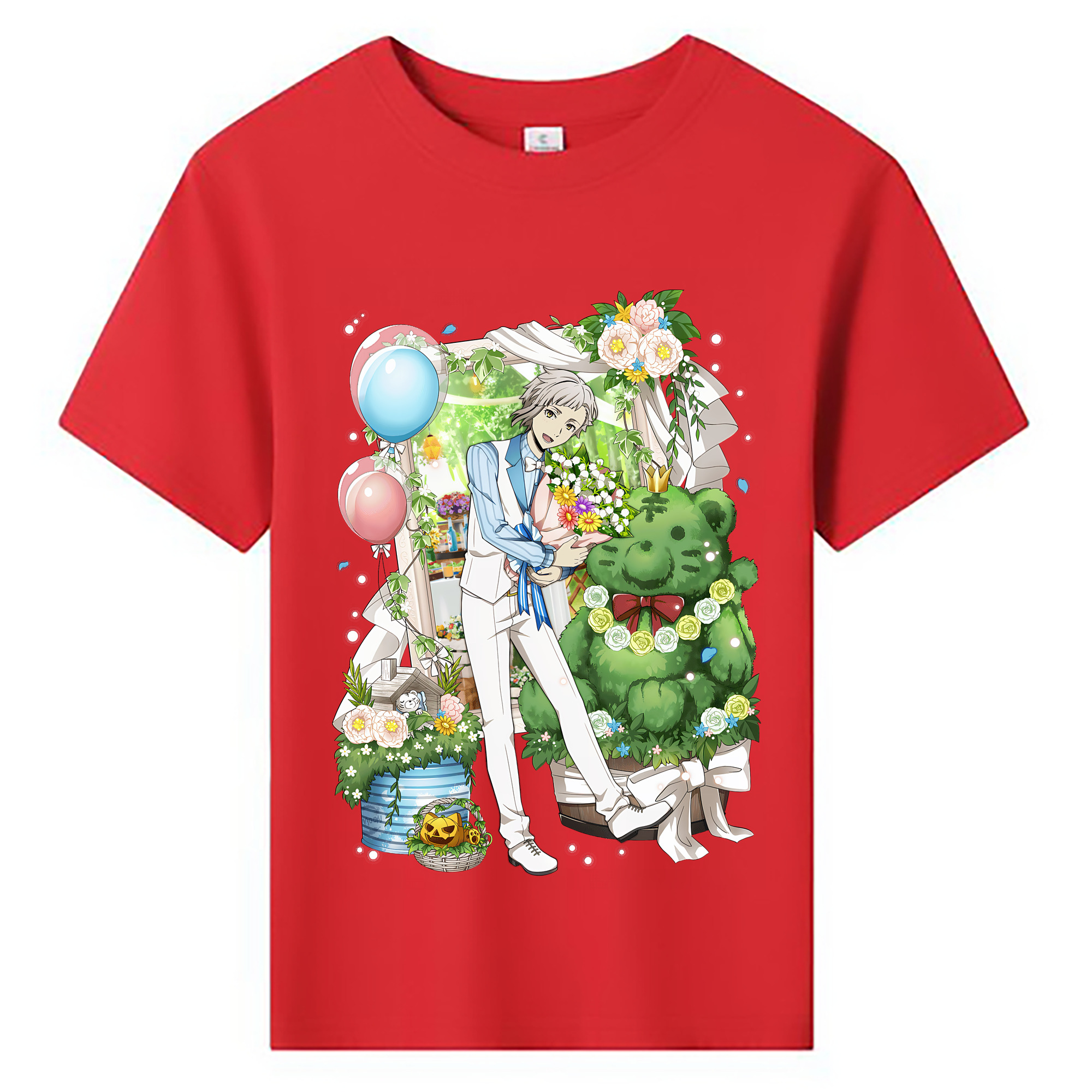 （画像用） 文豪ストレイドッグス Bungo Stray Dogs 綿100％キッズTシャツ（フロントプリント）