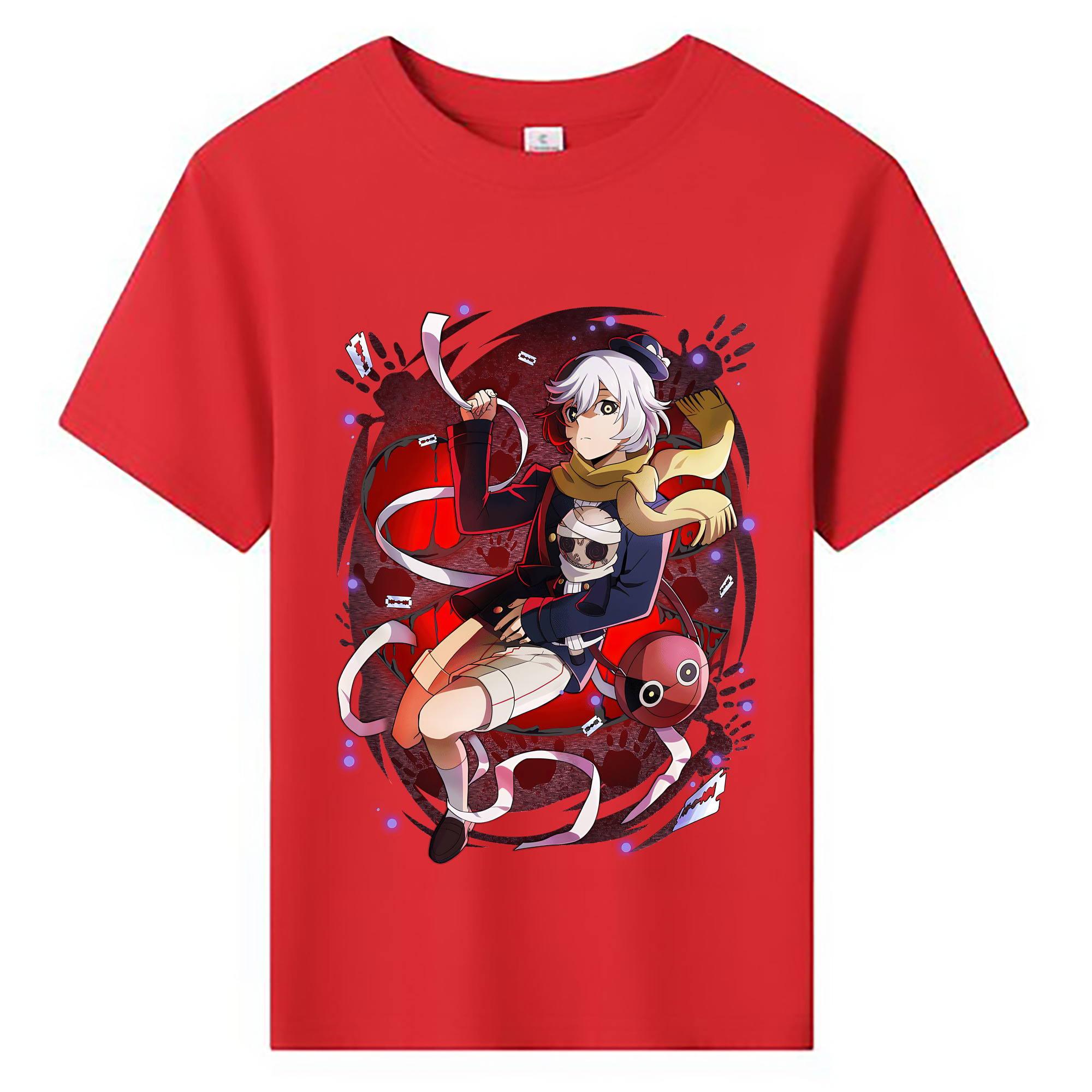 （画像用） 文豪ストレイドッグス Bungo Stray Dogs 綿100％キッズTシャツ（フロントプリント）