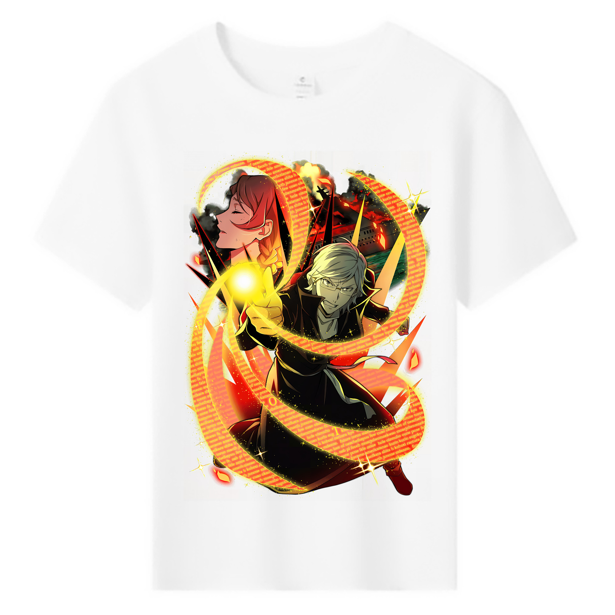 （画像用） 文豪ストレイドッグス Bungo Stray Dogs 綿100％キッズTシャツ（フロントプリント）