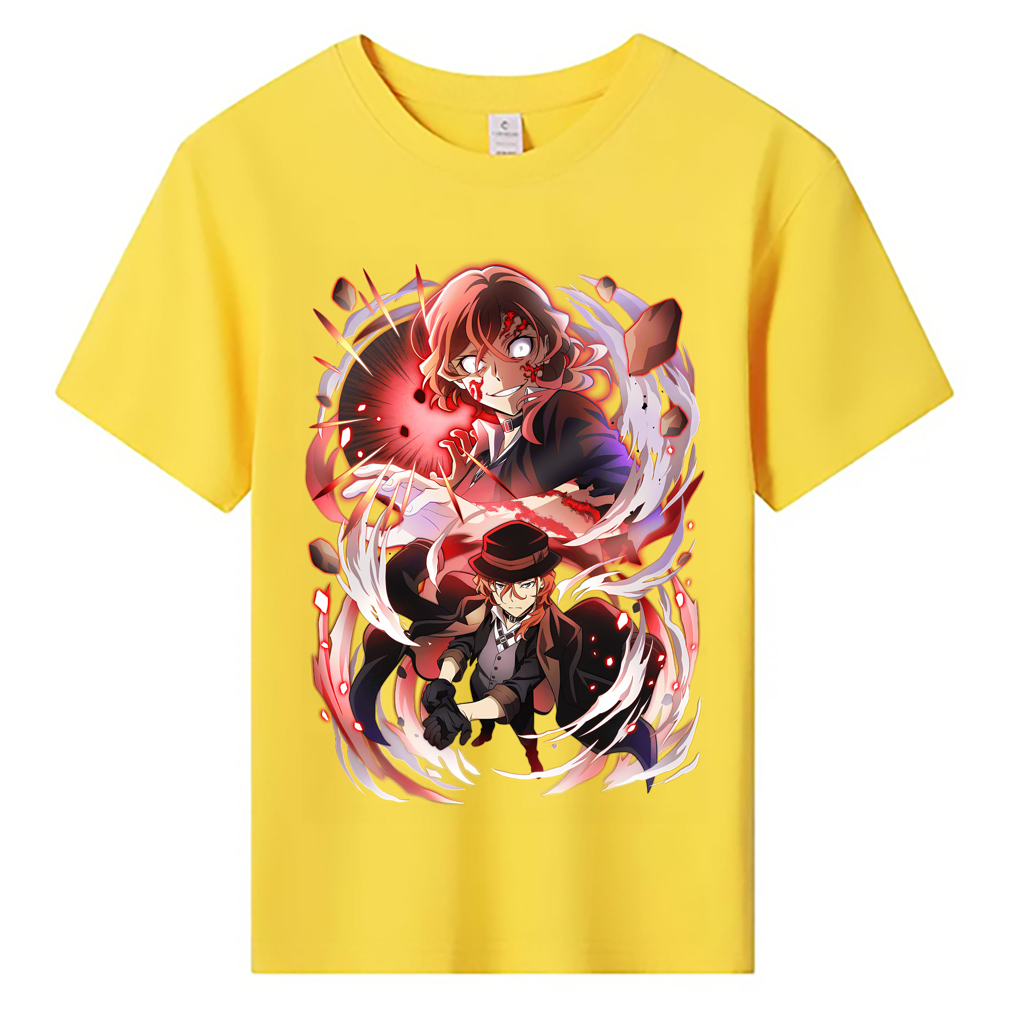 （画像用） 文豪ストレイドッグス Bungo Stray Dogs 綿100％キッズTシャツ（フロントプリント）